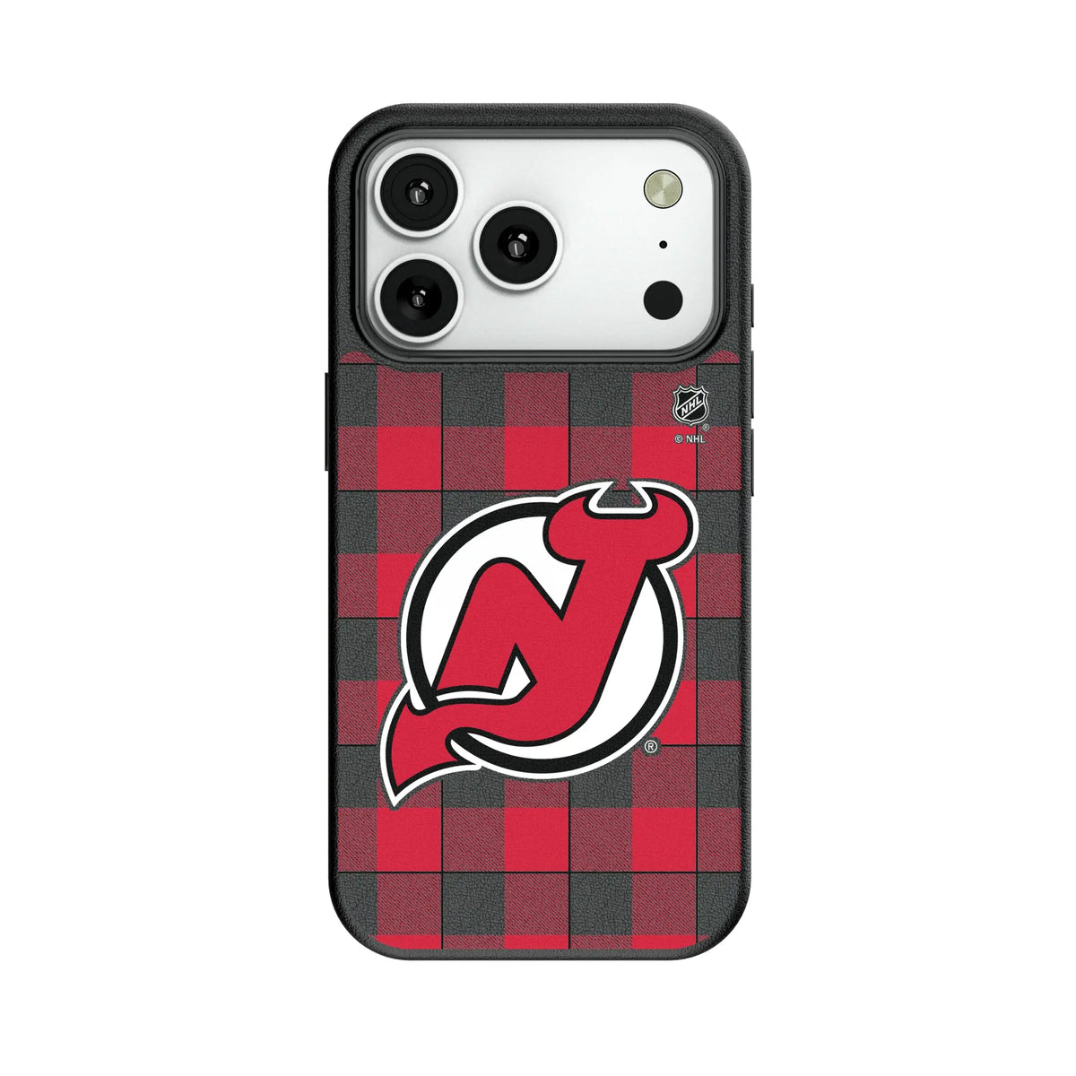 New Jersey Devils Plaid MagSafe Compatible Phone Case for Apple iPhone