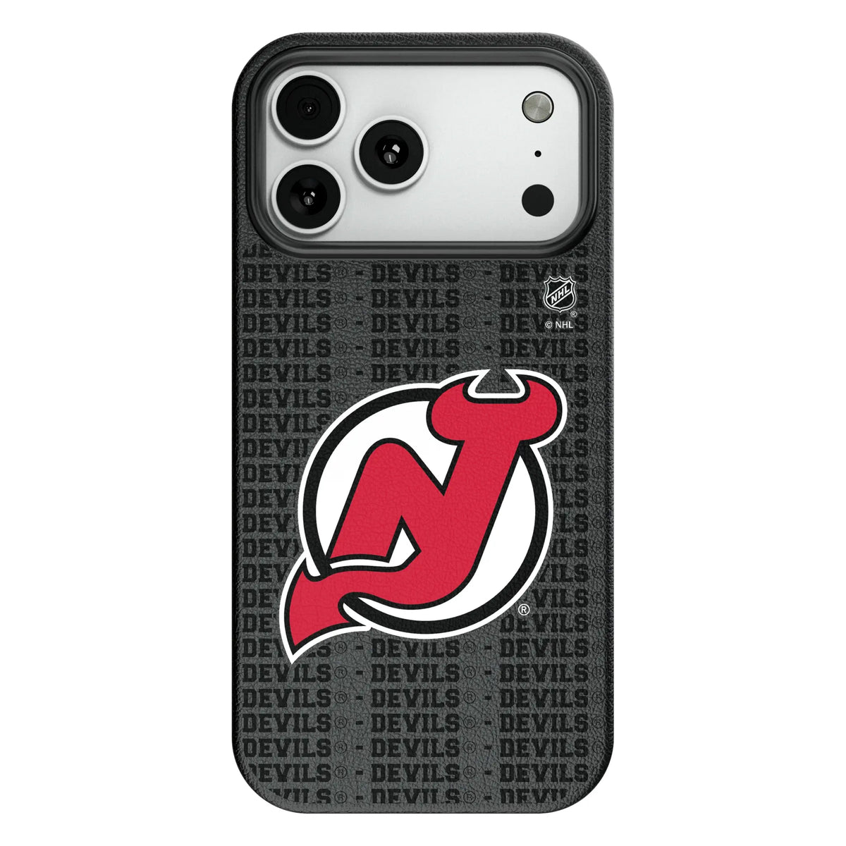 New Jersey Devils Text Backdrop MagSafe Compatible Phone Case for Apple iPhone