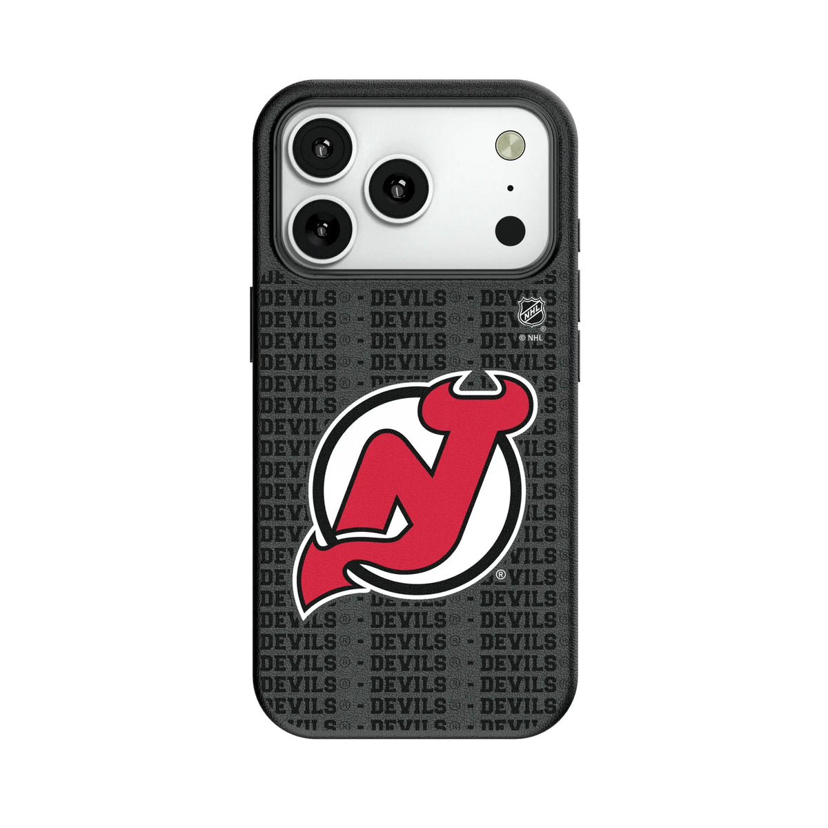 New Jersey Devils Text Backdrop MagSafe Compatible Phone Case for Apple iPhone