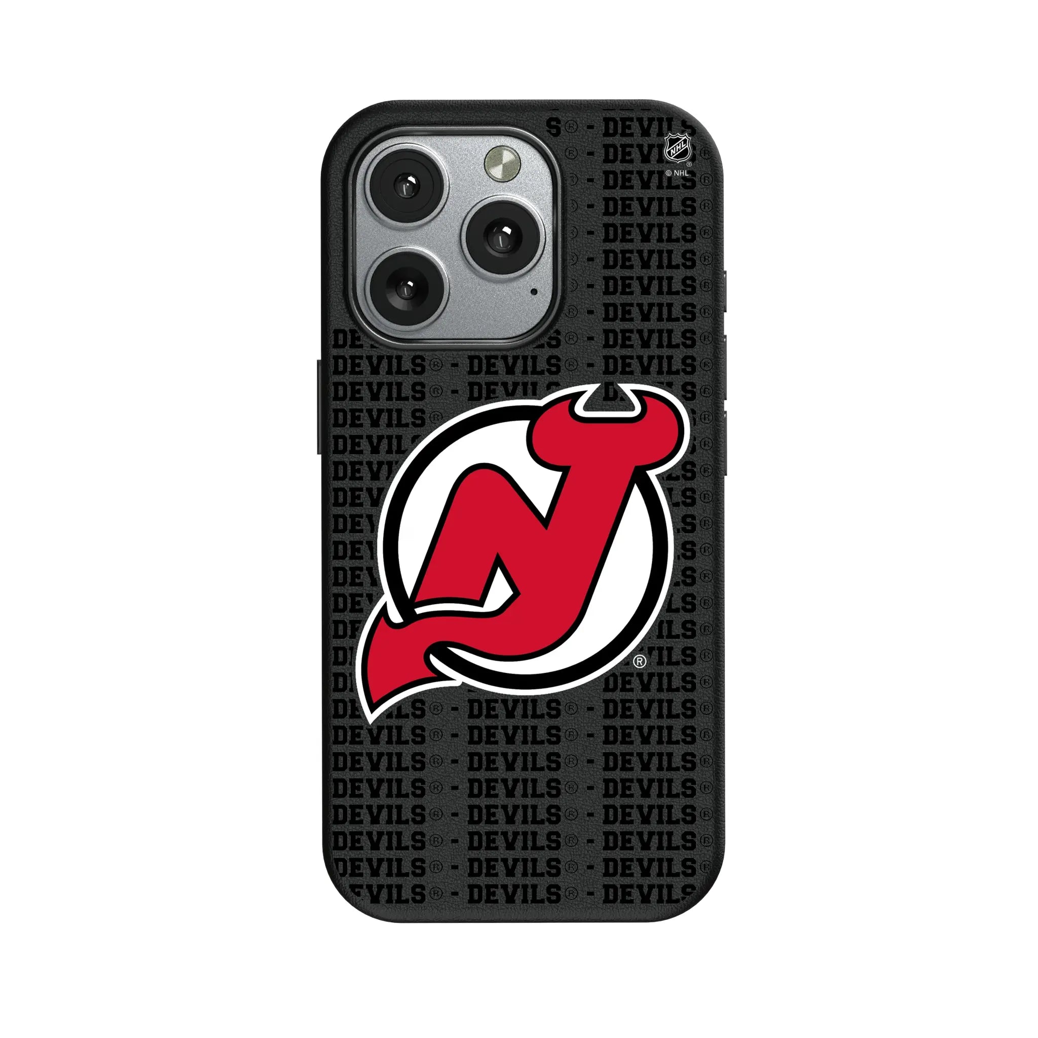New Jersey Devils Text Backdrop iPhone MagSafe Compatible Phone Case for Apple iPhone
