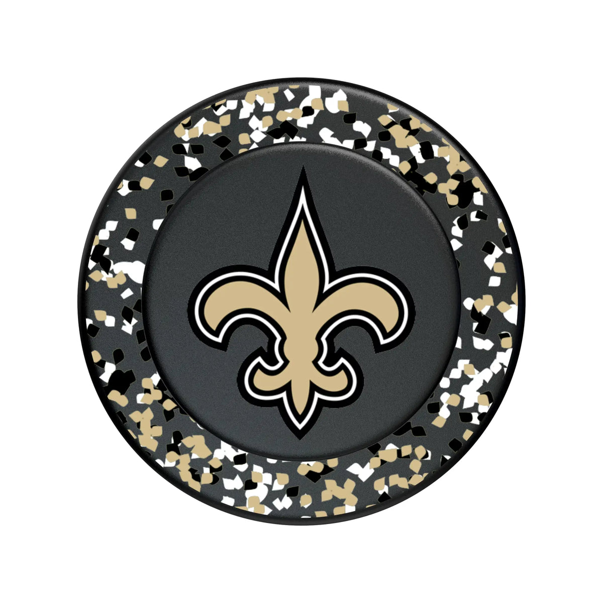 New Orleans Saints Confetti Popsockets Round Magnetic