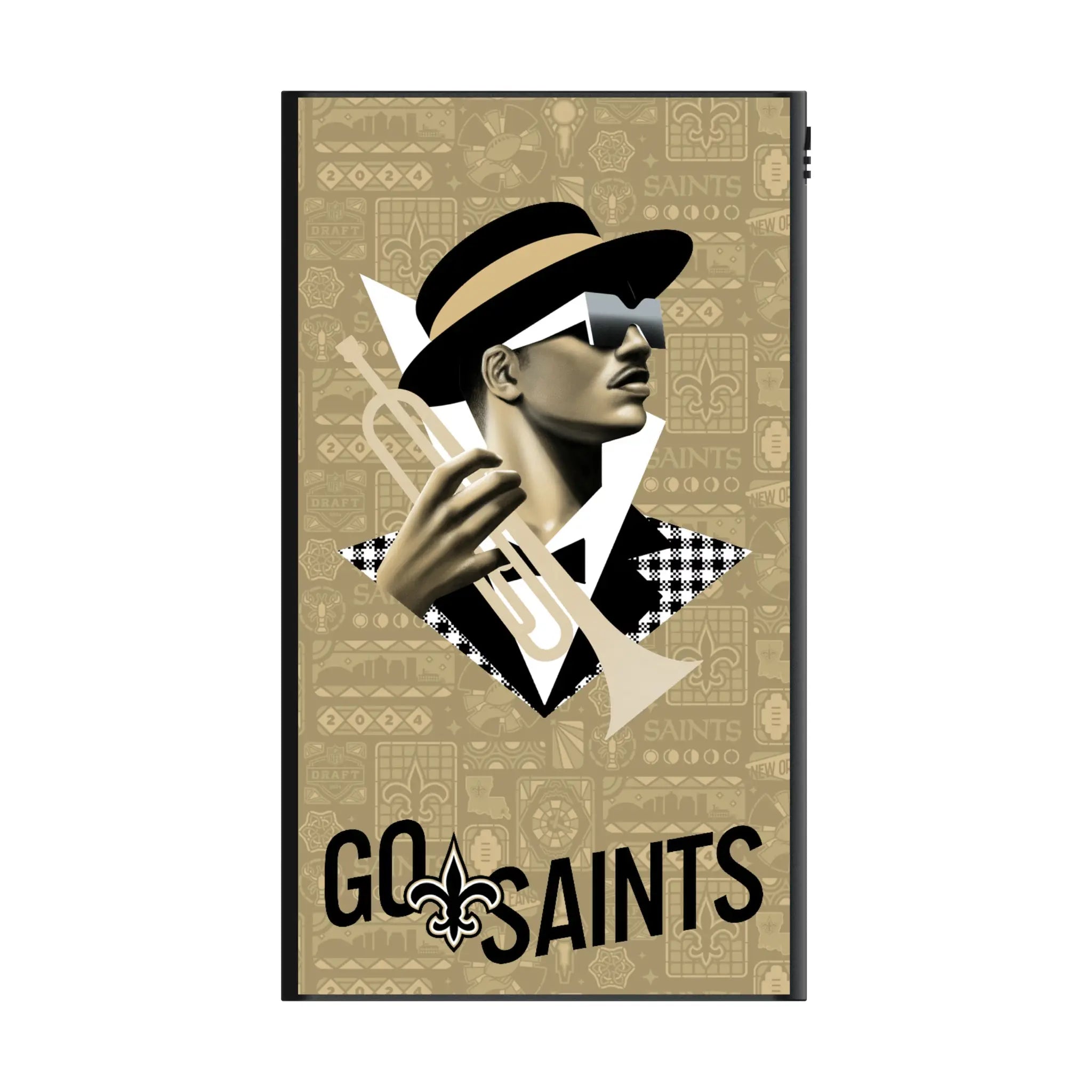New Orleans Saints Deco 5000mAh Flat Power Bank