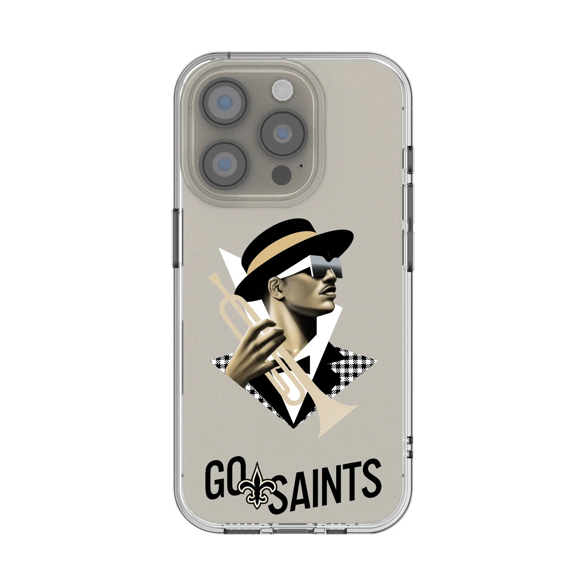New Orleans Saints Deco iPhone Clear Phone Case for Apple iPhone