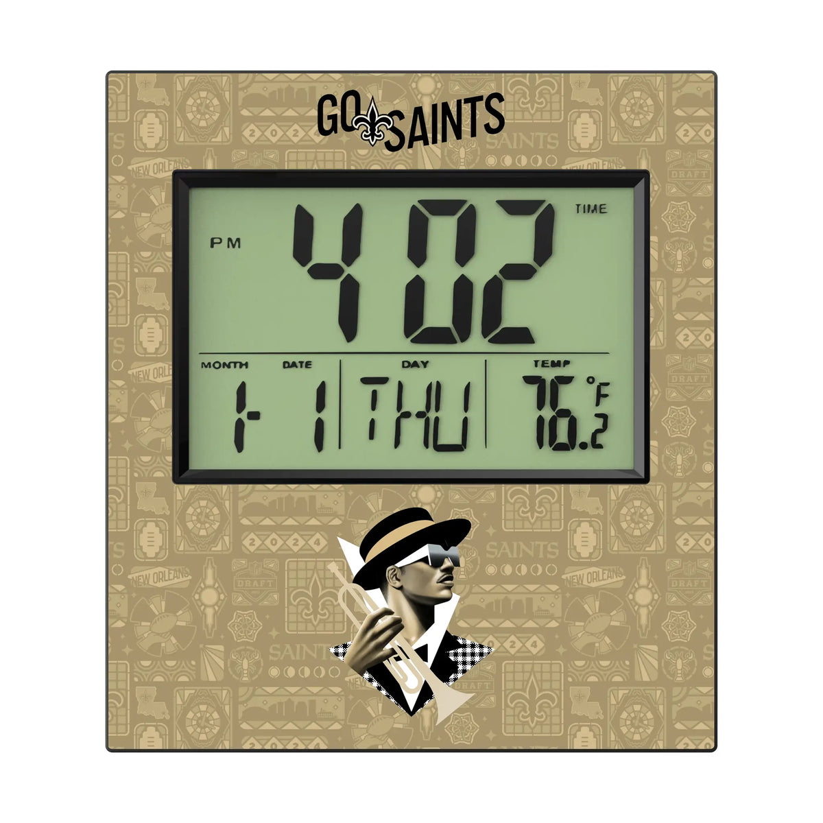 New Orleans Saints Deco Wall Clock