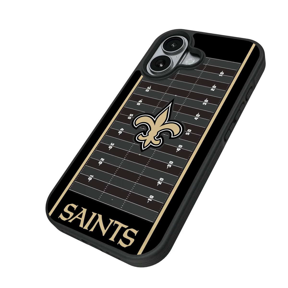 New Orleans Saints Field iPhone Bump Phone Case for Apple iPhone - Isometric View#Device_iPhone 17
