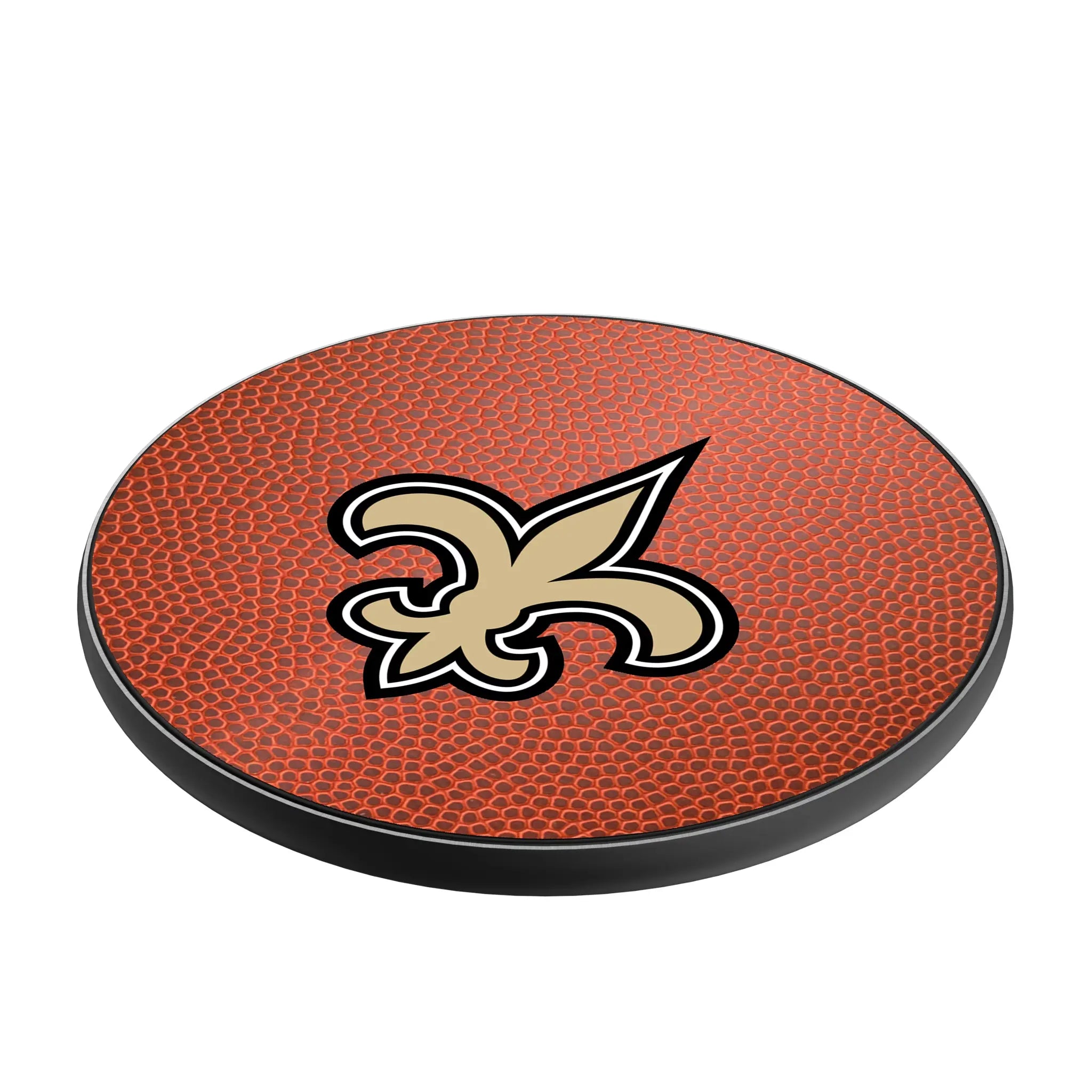 New Orleans Saints Football 15-Watt Wireless Charger - Isometric View