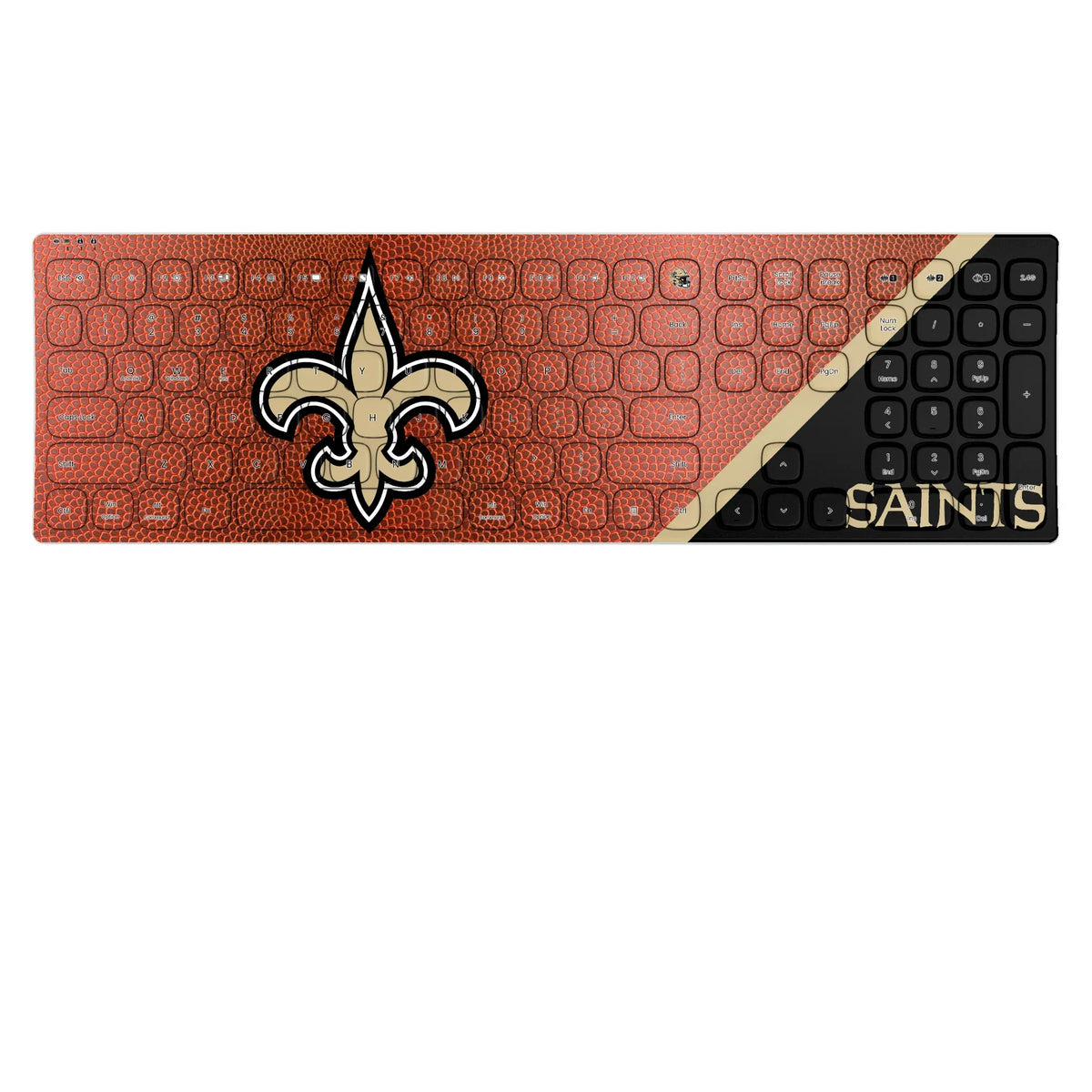 New Orleans Saints Football KKB605 Curved Wireless Keyboard