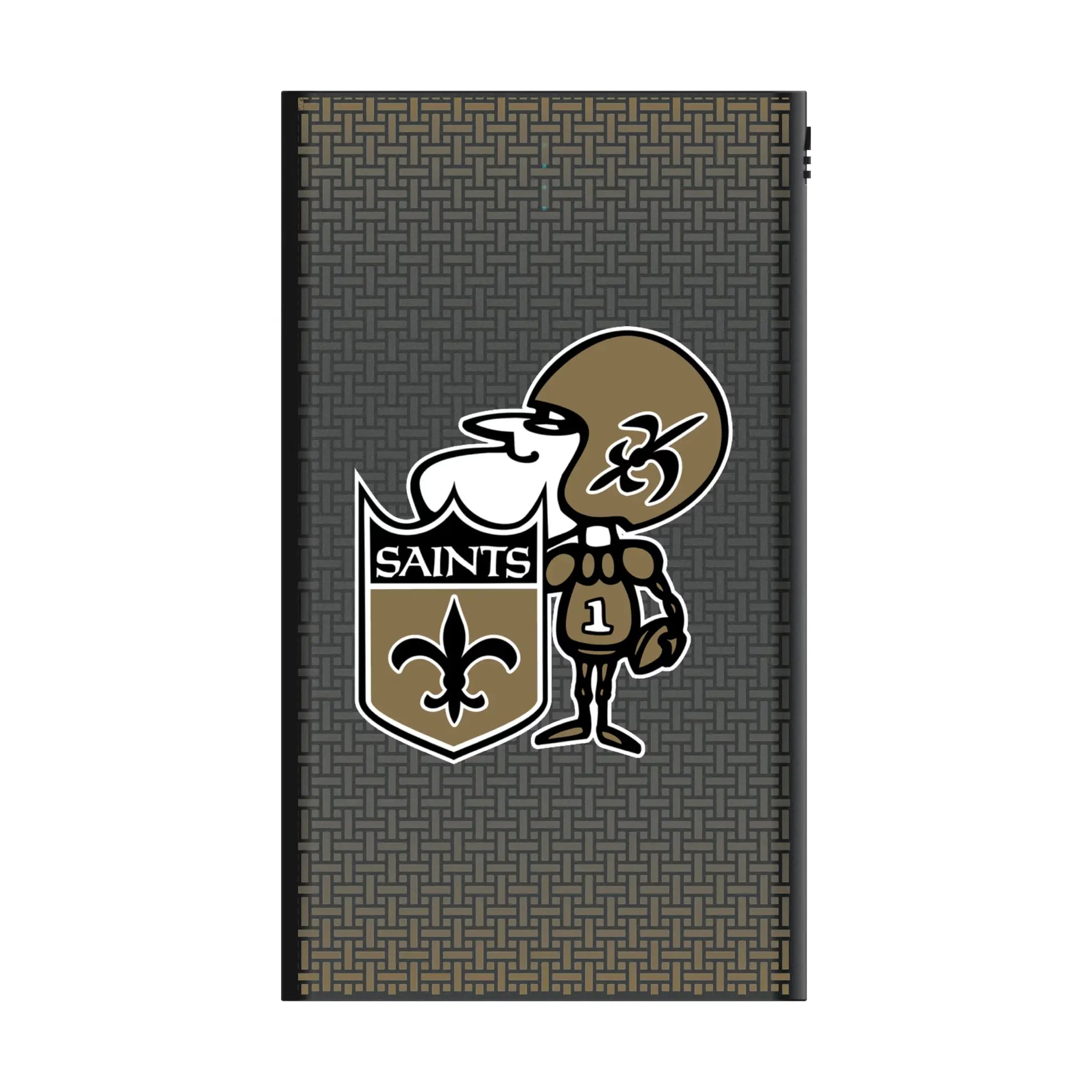 New Orleans Saints Historic Collection Linen 5000mAh Flat Power Bank