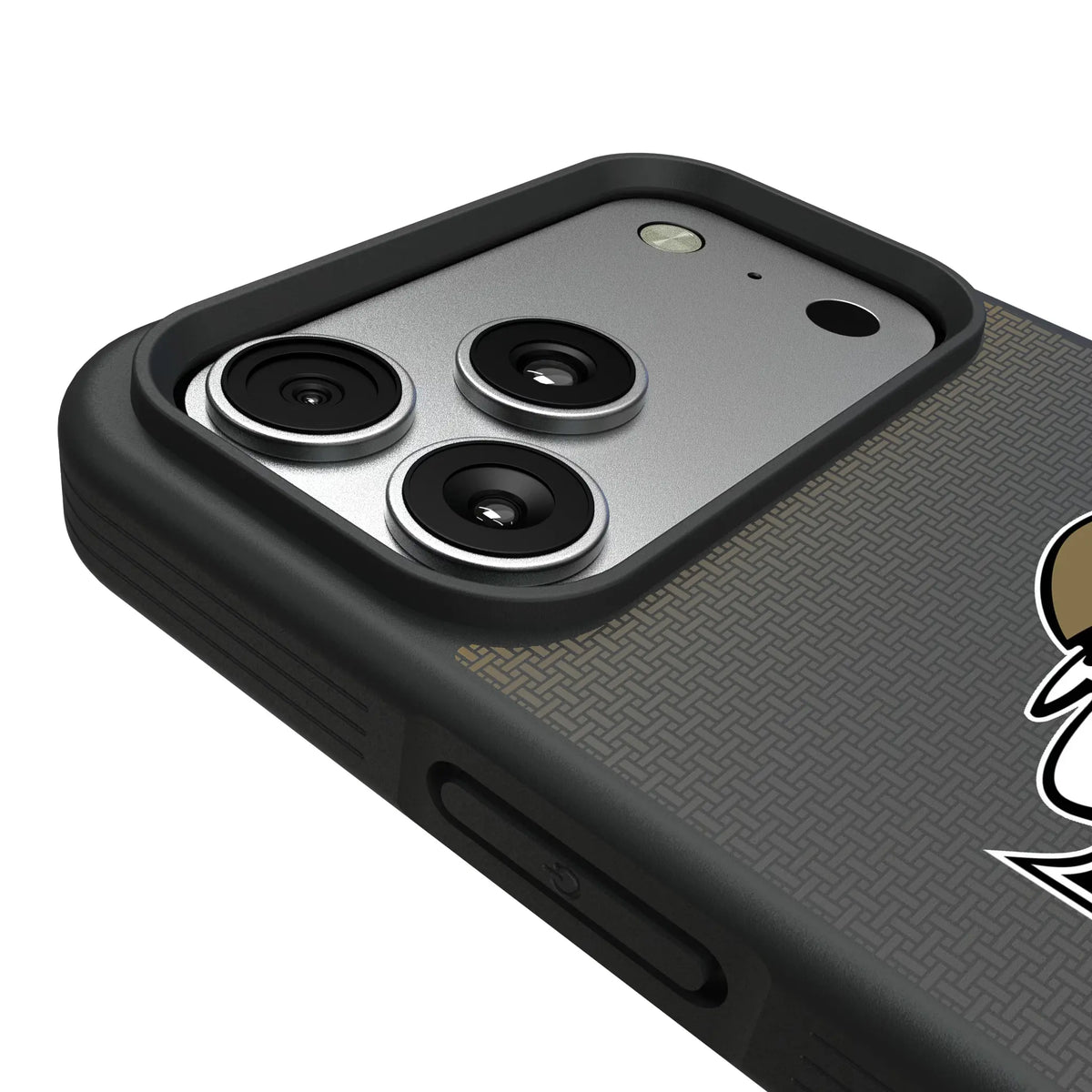 New Orleans Saints Historic Collection Linen iPhone Bump Phone Case for Apple iPhone - Detail#Device_iPhone 17 Pro Max