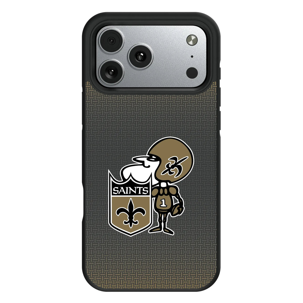 New Orleans Saints Historic Collection Linen iPhone Bump Phone Case for Apple iPhone#Device_iPhone 17 Pro Max