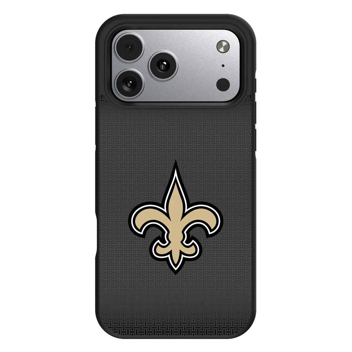 New Orleans Saints Linen iPhone Bump Phone Case for Apple iPhone#Device_iPhone 17 Pro Max
