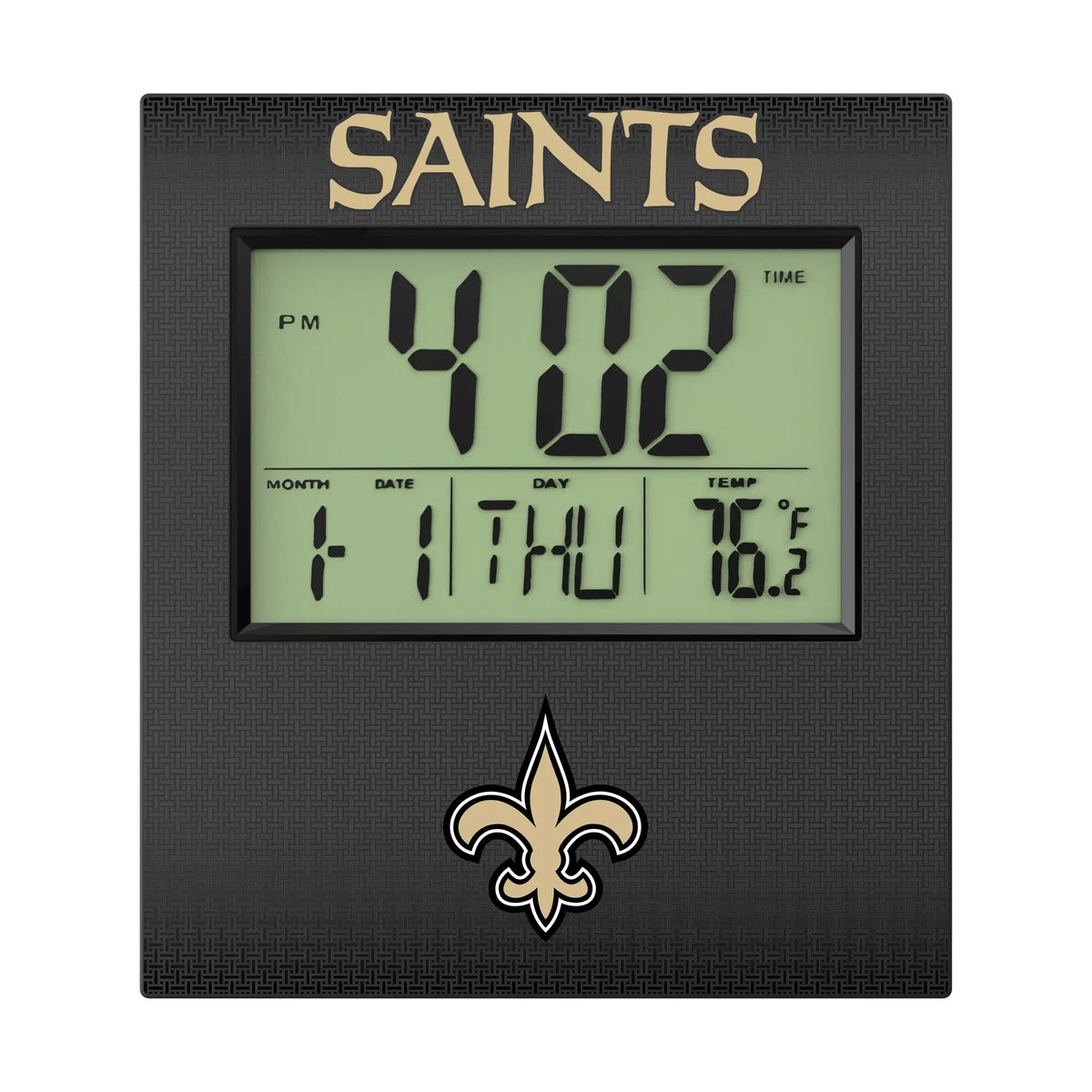 New Orleans Saints Linen Wall Clock