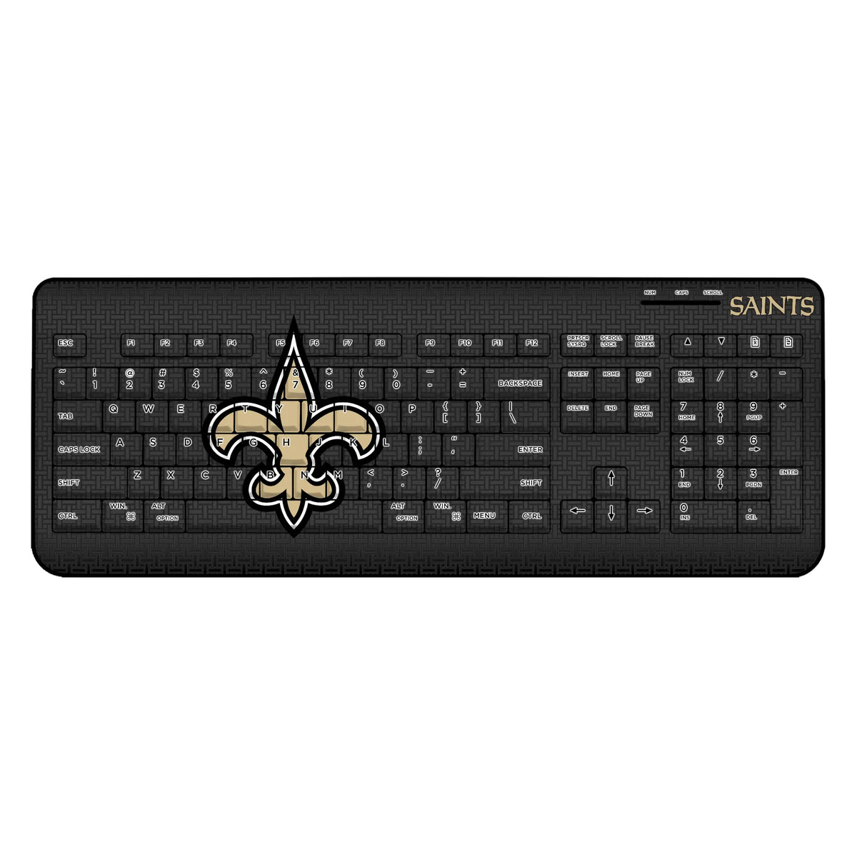 New Orleans Saints Linen Wireless USB Keyboard