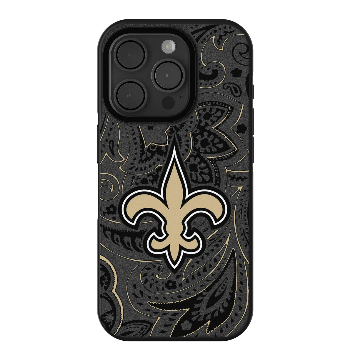 New Orleans Saints Paisley iPhone Bump Phone Case for Apple iPhone