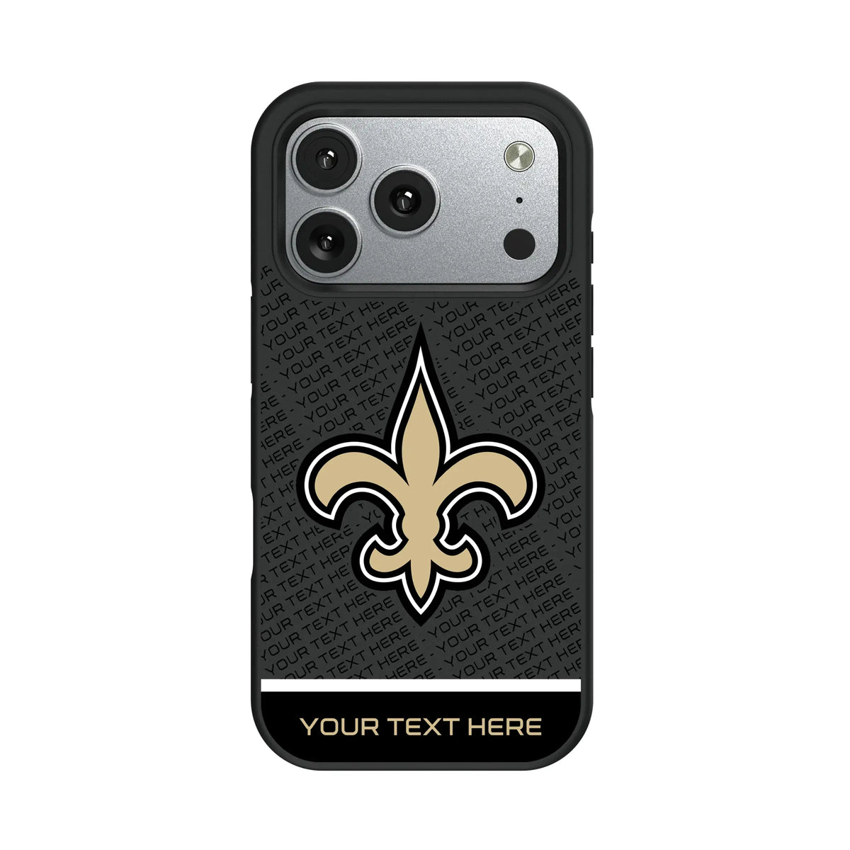 New Orleans Saints Personalized EndZone Plus iPhone Bump Phone Case for Apple iPhone#Device_iPhone 17 Pro