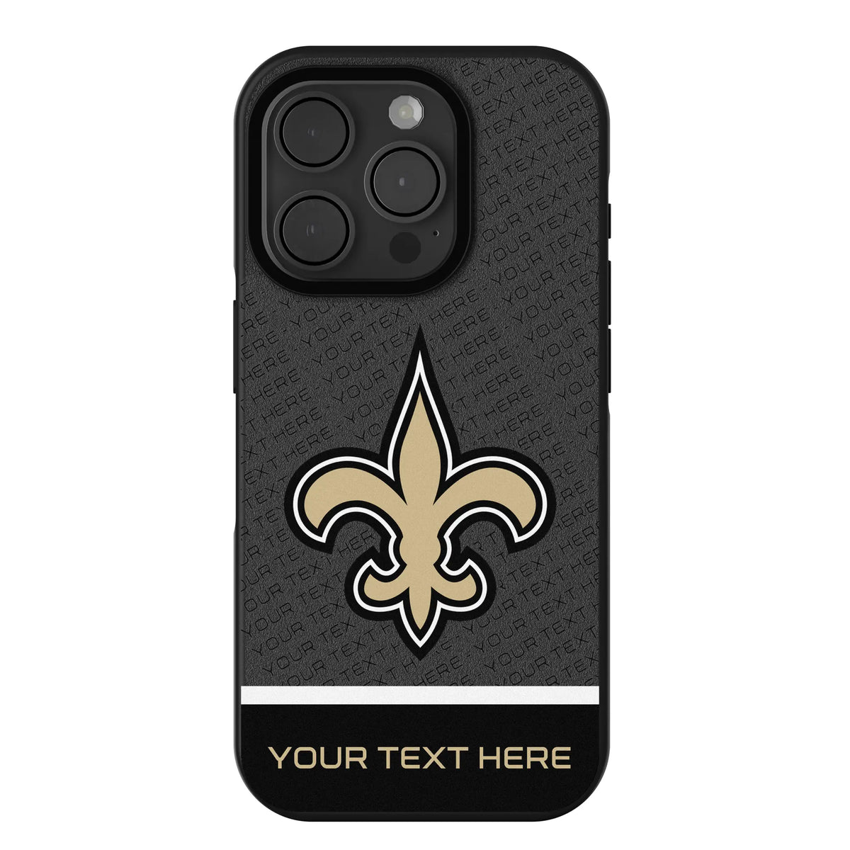 New Orleans Saints Personalized EndZone Plus iPhone Bump Phone Case for Apple iPhone