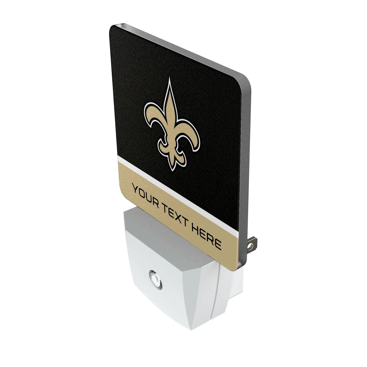 New Orleans Saints Personalized Endzone Solid Night Light 2-Pack - Isometric View
