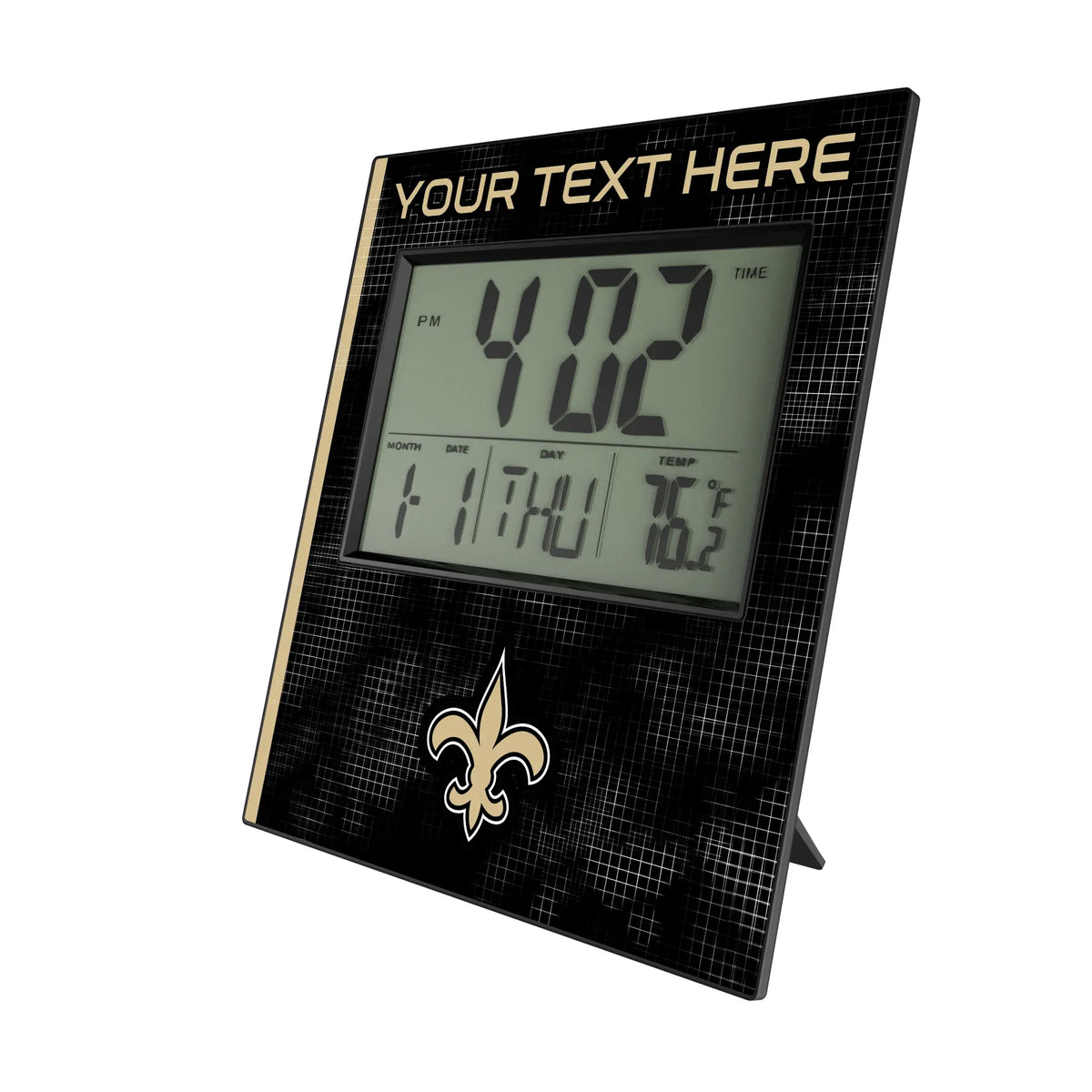 New Orleans Saints Personalized Hatch Wall Clock