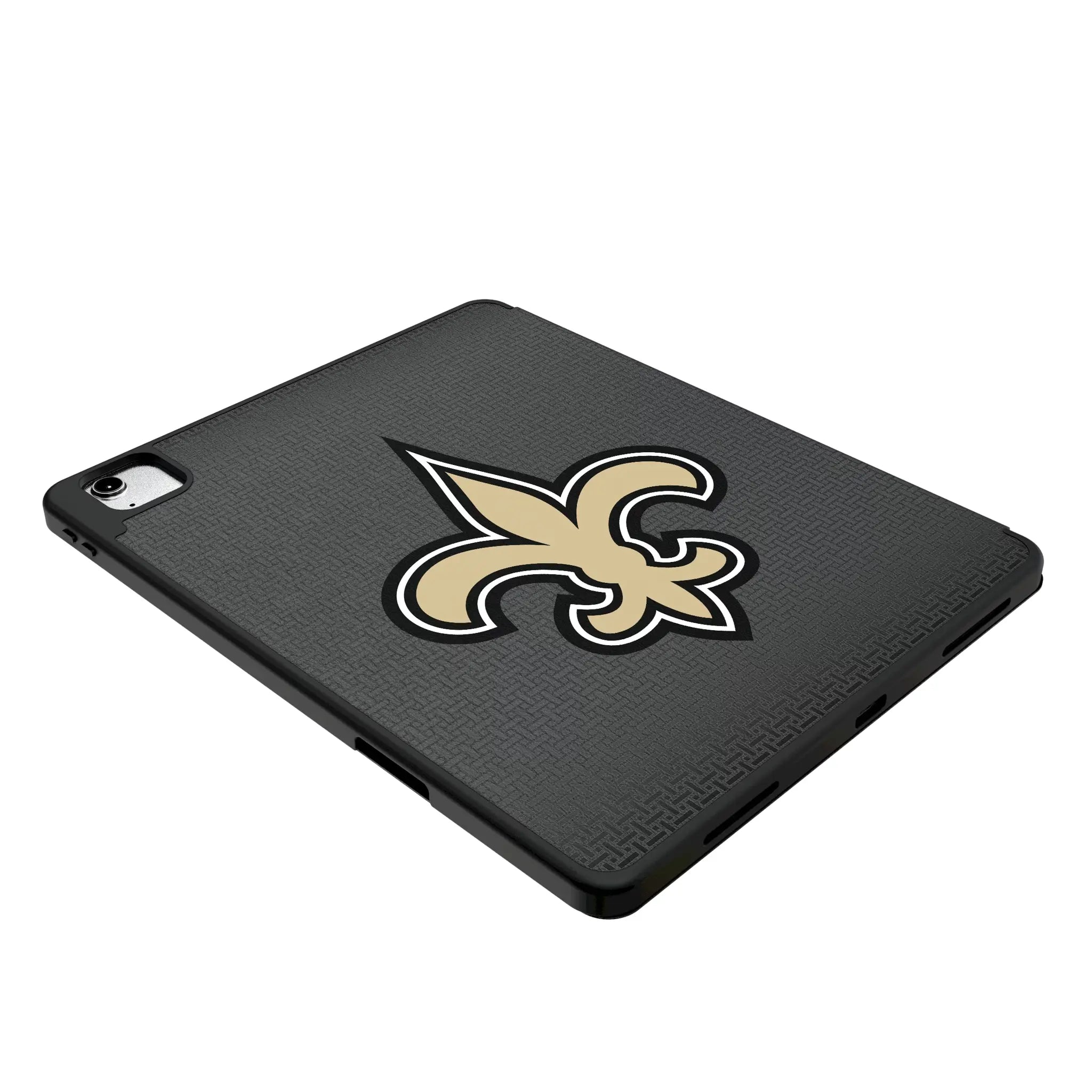 New Orleans Saints Personalized Linen iPad Tablet Case for Apple iPad - Isometric View