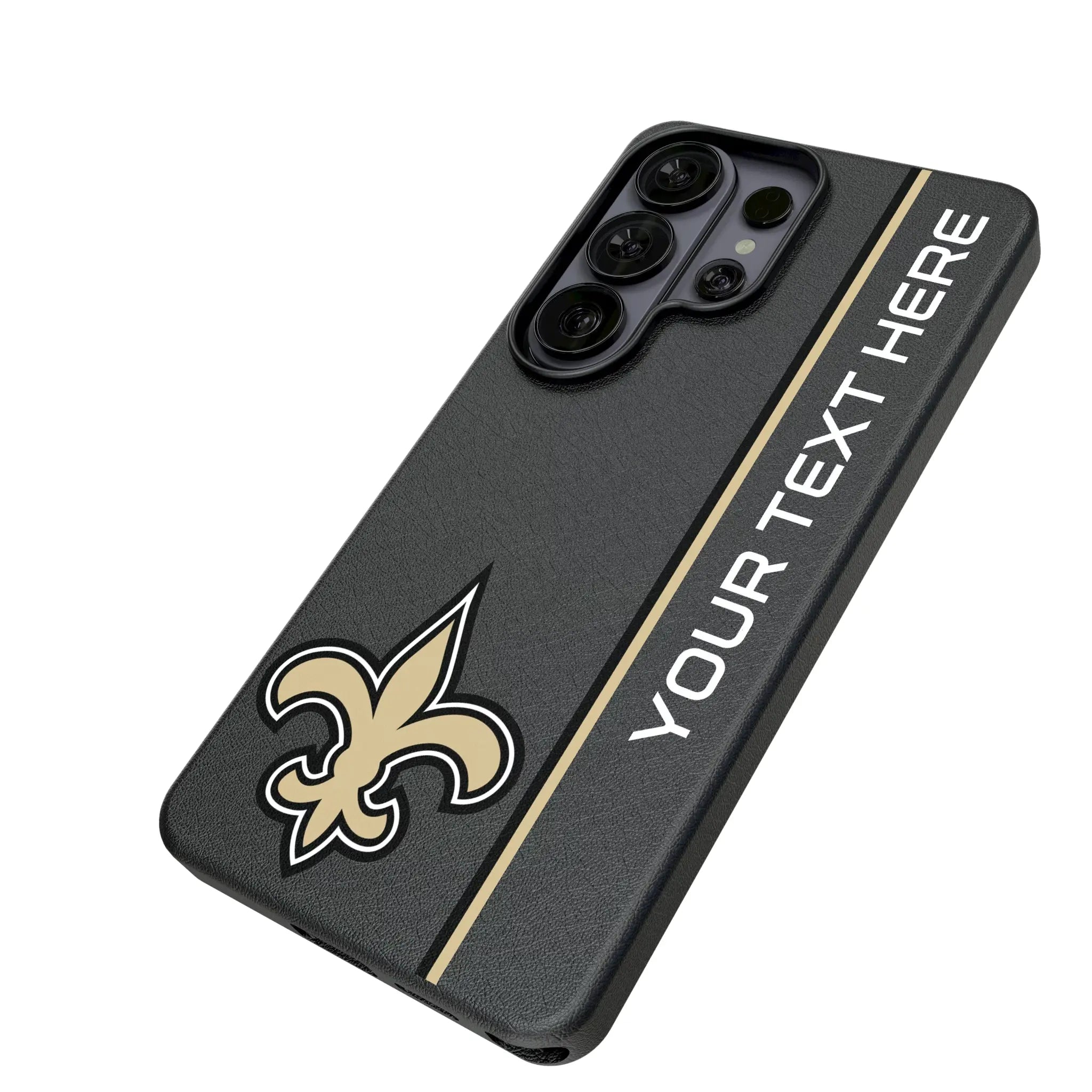 New Orleans Saints Personalized Sidebard Galaxy MagSafe Compatible Phone Case for Samsung Galaxy - Isometric View#Device_Galaxy S26 Ultra