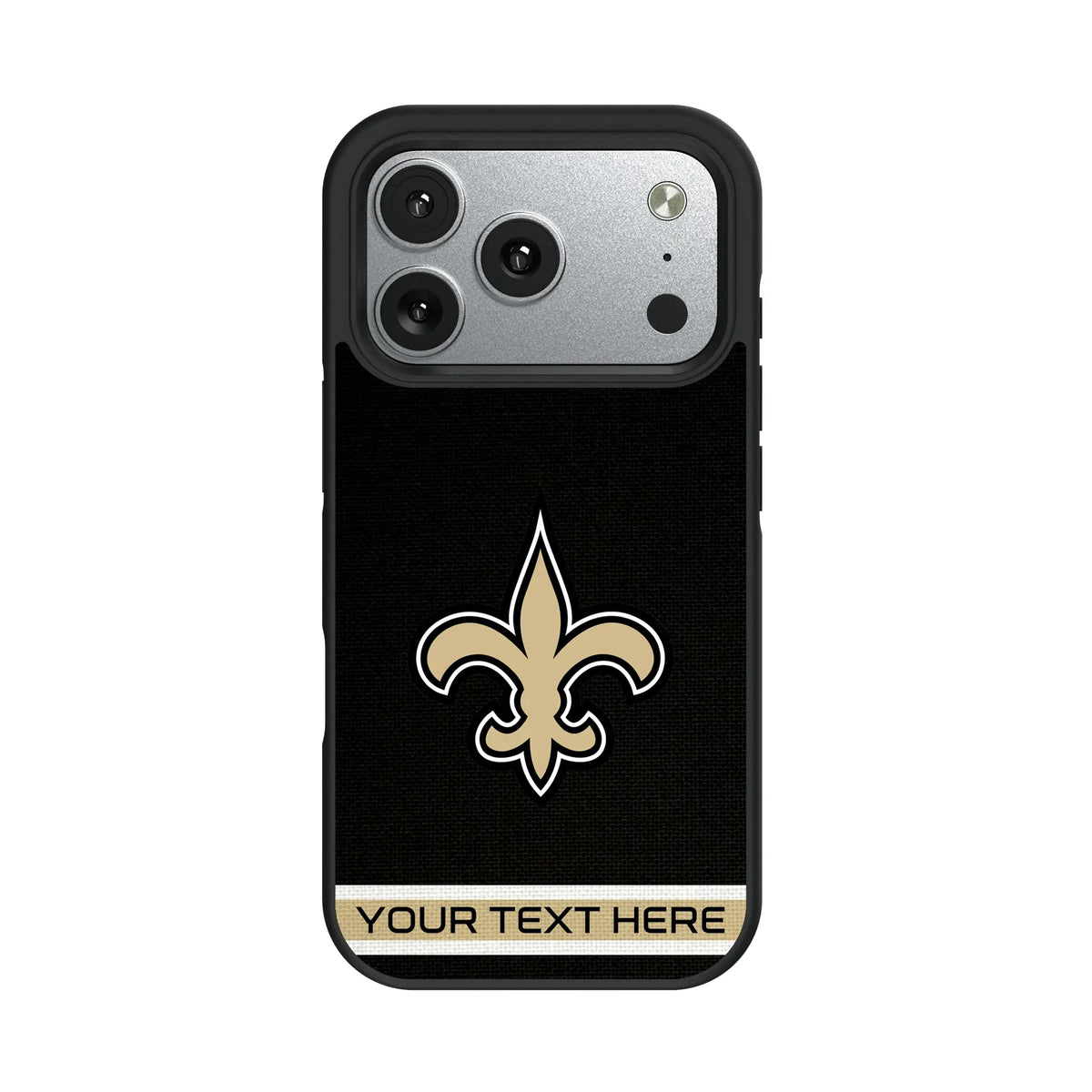New Orleans Saints Personalized Stripe iPhone Bump Phone Case for Apple iPhone#Device_iPhone 17 Pro