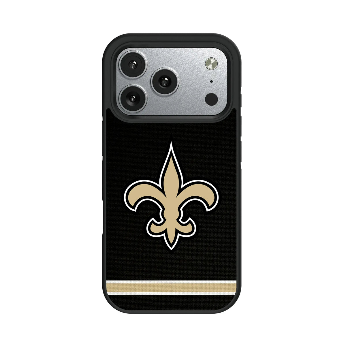 New Orleans Saints Stripe iPhone Bump Phone Case for Apple iPhone#Device_iPhone 17 Pro