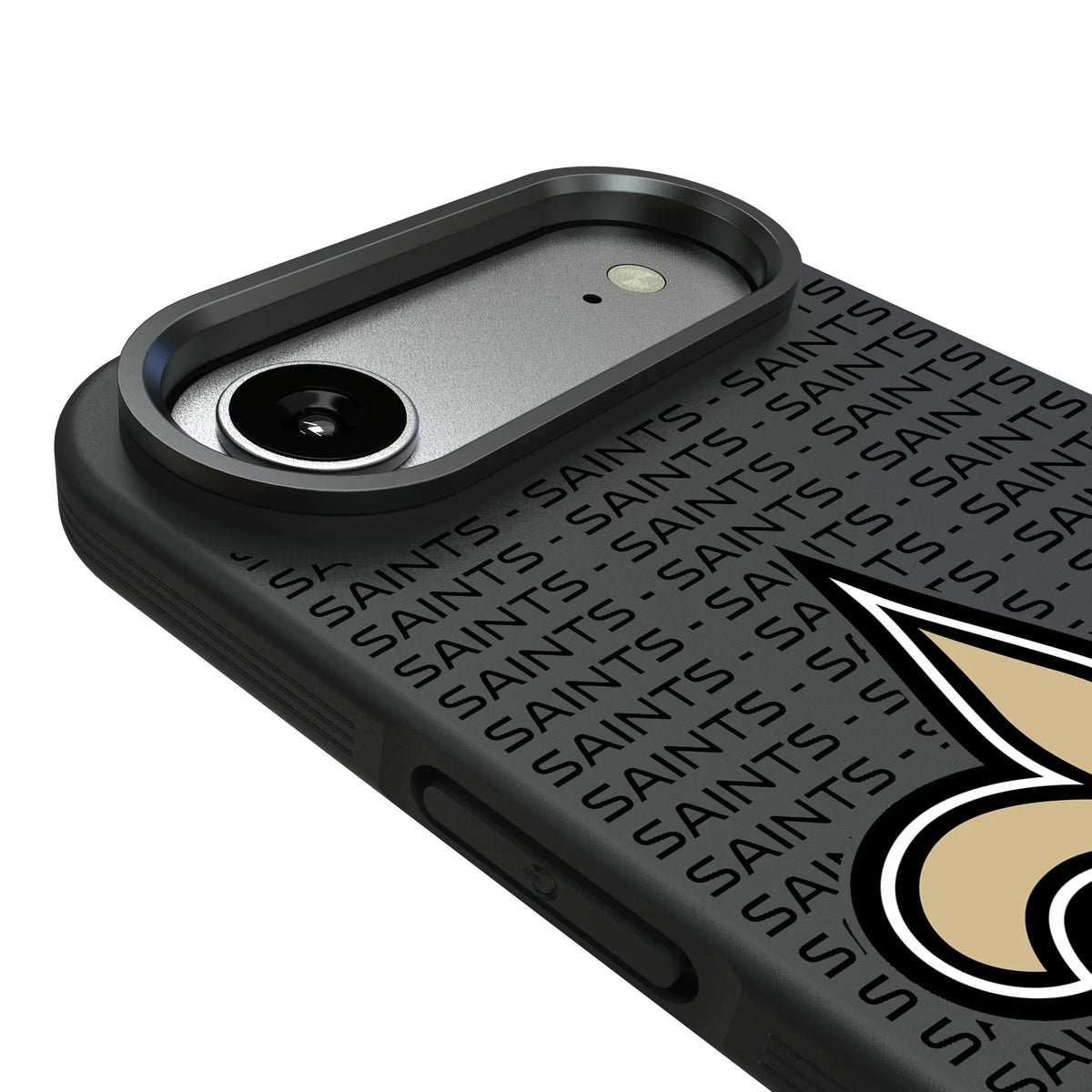 New Orleans Saints Text Backdrop iPhone Bump Phone Case for Apple iPhone - Detail#Device_iPhone Air
