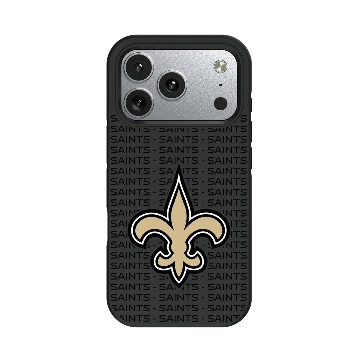 New Orleans Saints Text Backdrop iPhone Bump Phone Case for Apple iPhone#Device_iPhone 17 Pro