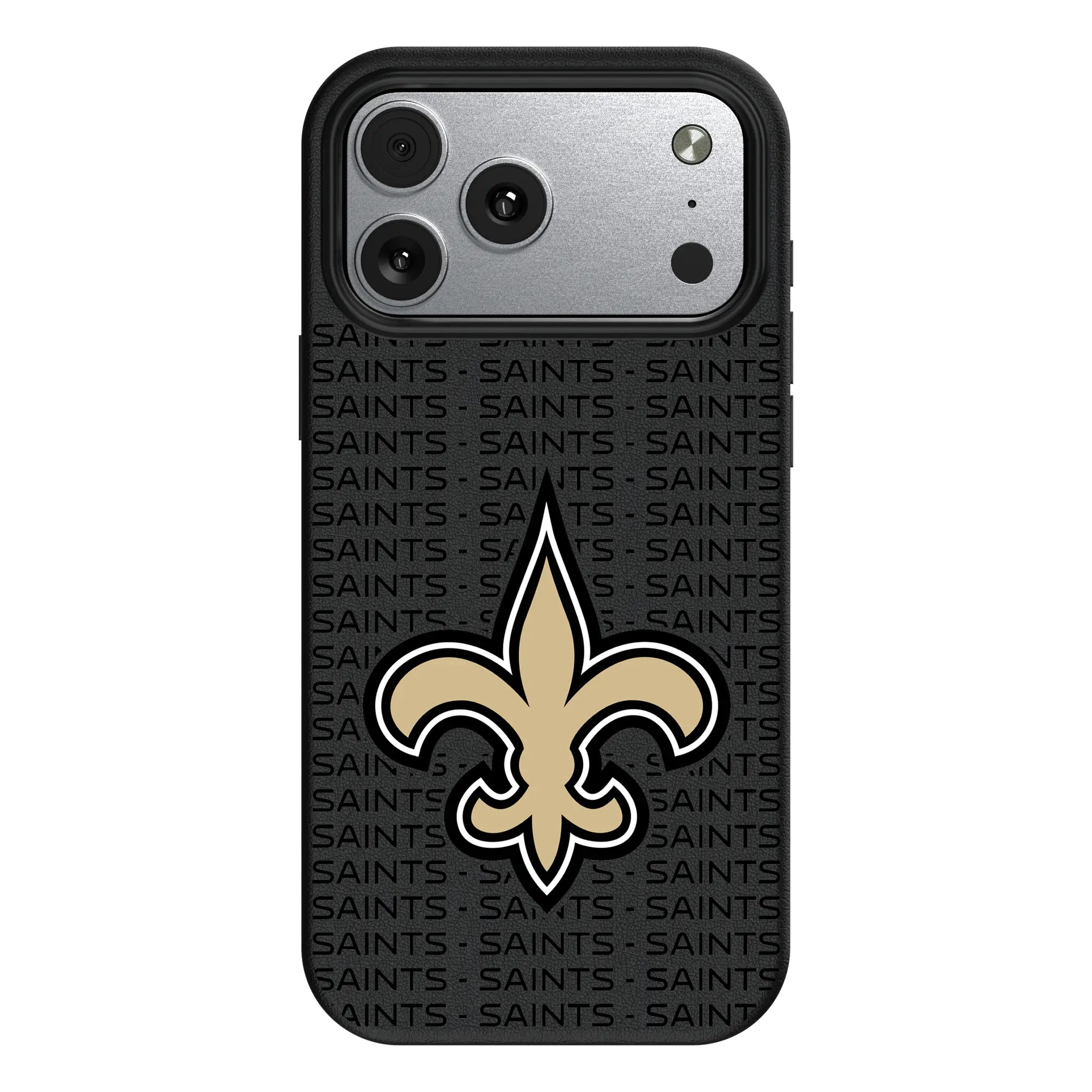 New Orleans Saints Text Backdrop iPhone MagSafe Compatible Phone Case for Apple iPhone#Device_iPhone 17 Pro Max