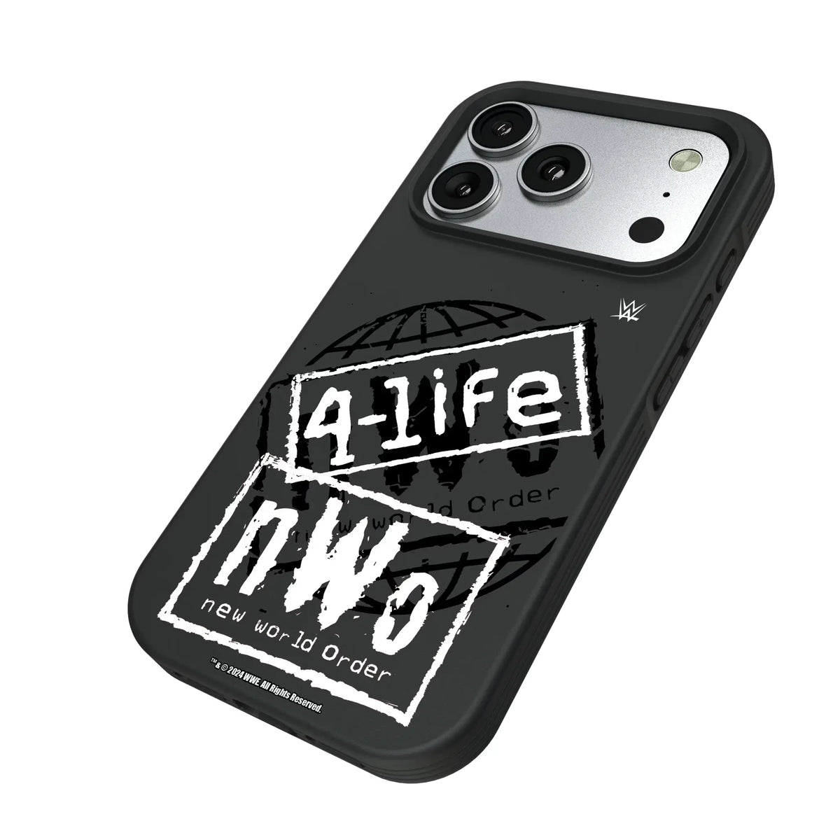 New World Order Impact iPhone Bump Phone Case for Apple iPhone - Isometric View#Device_iPhone 17 Pro