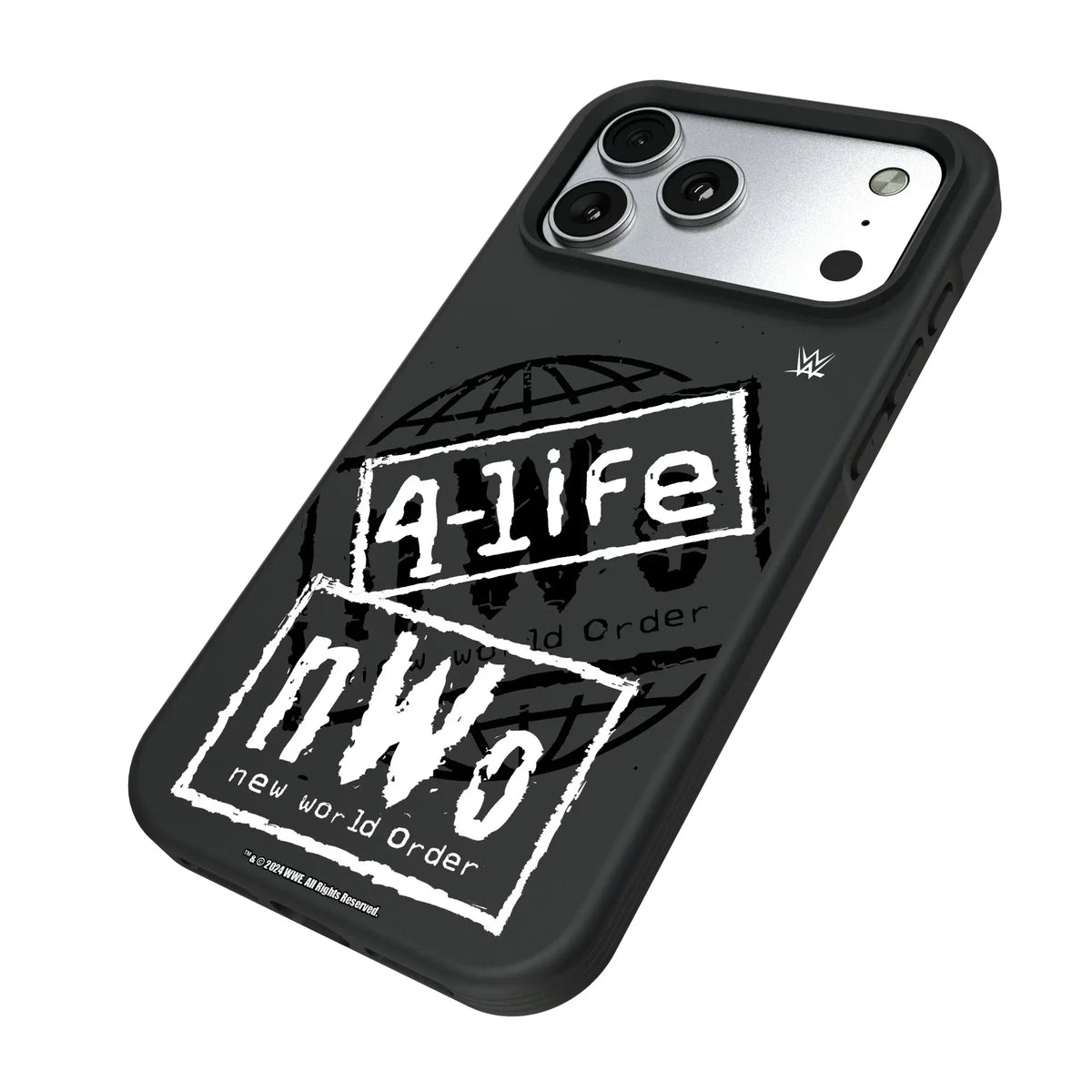 New World Order Impact iPhone Bump Phone Case for Apple iPhone - Isometric View#Device_iPhone 17 Pro Max