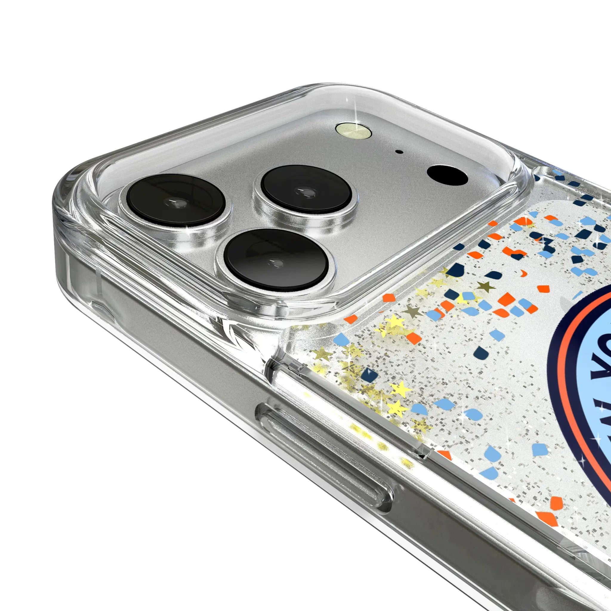 New York City FC Confetti iPhone Glitter Phone Case for Apple iPhone - Detail