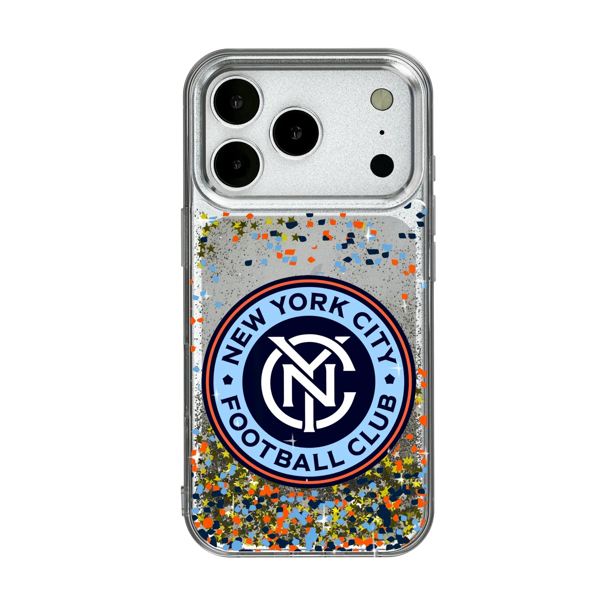 New York City FC Confetti iPhone Glitter Phone Case for Apple iPhone