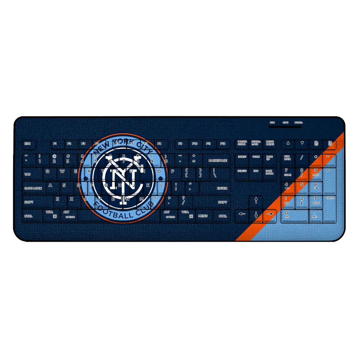 New York City FC Diagonal Stripe Wireless USB Keyboard