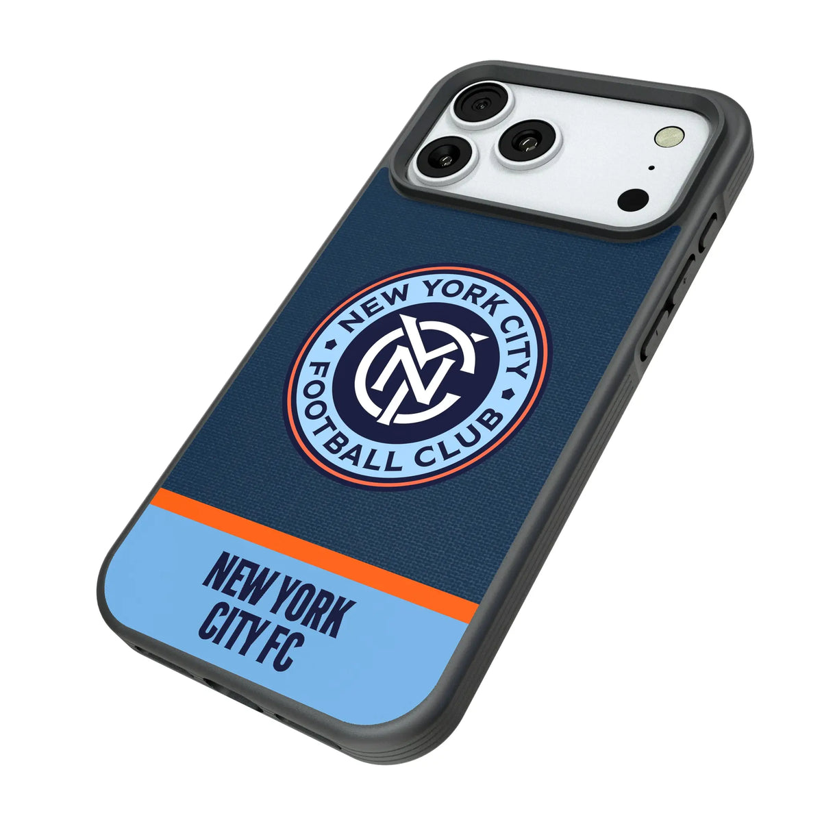 New York City FC Endzone Solid iPhone Bump Phone Case for Apple iPhone - Isometric View#Device_iPhone 18 Pro Max
