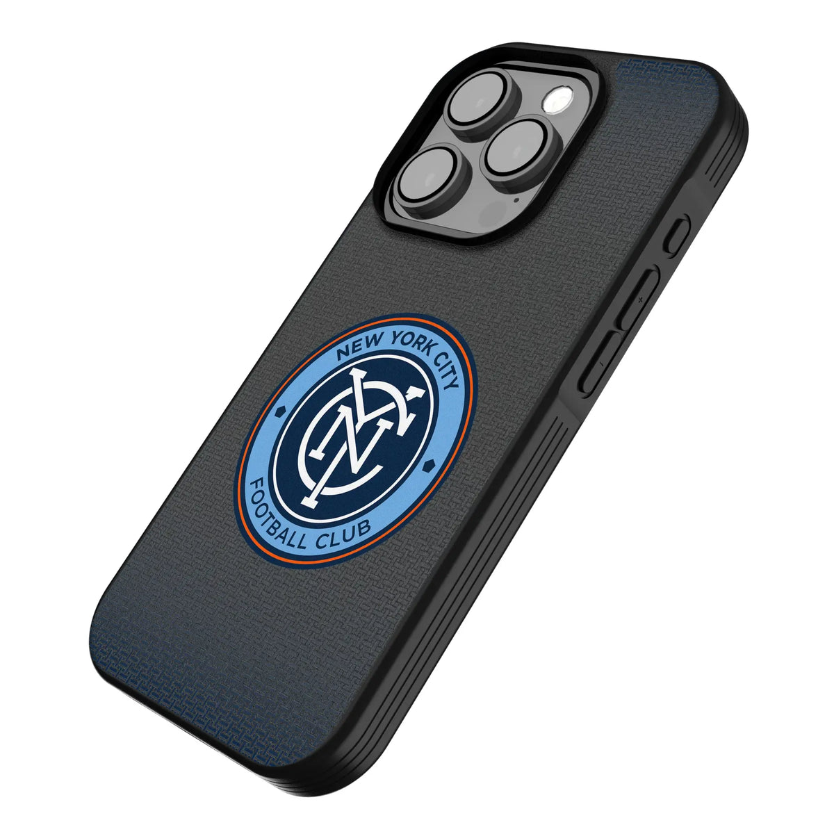 New York City FC Linen iPhone Bump Phone Case for Apple iPhone - Isometric View