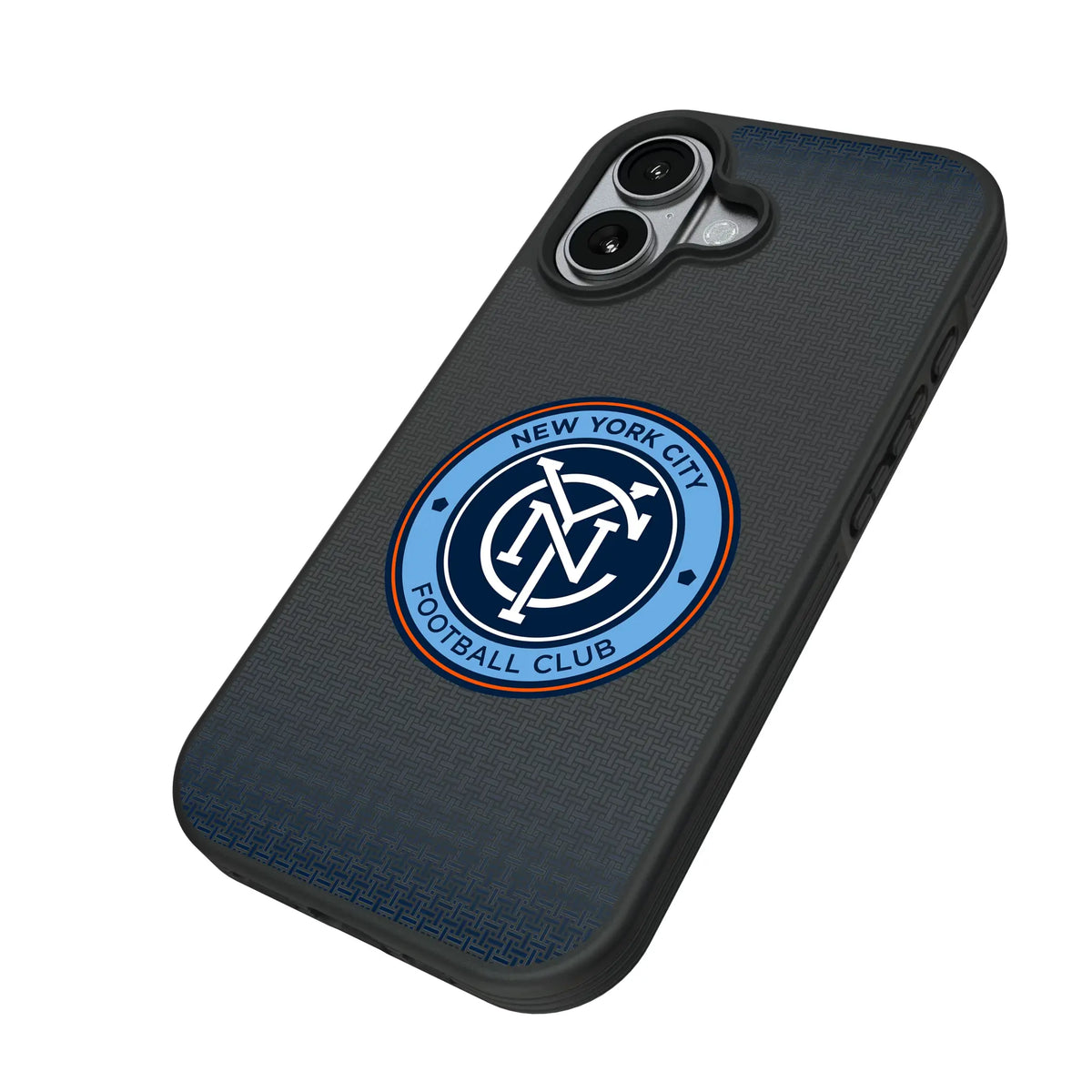 New York City FC Linen iPhone Bump Phone Case for Apple iPhone - Isometric View#Device_iPhone 17