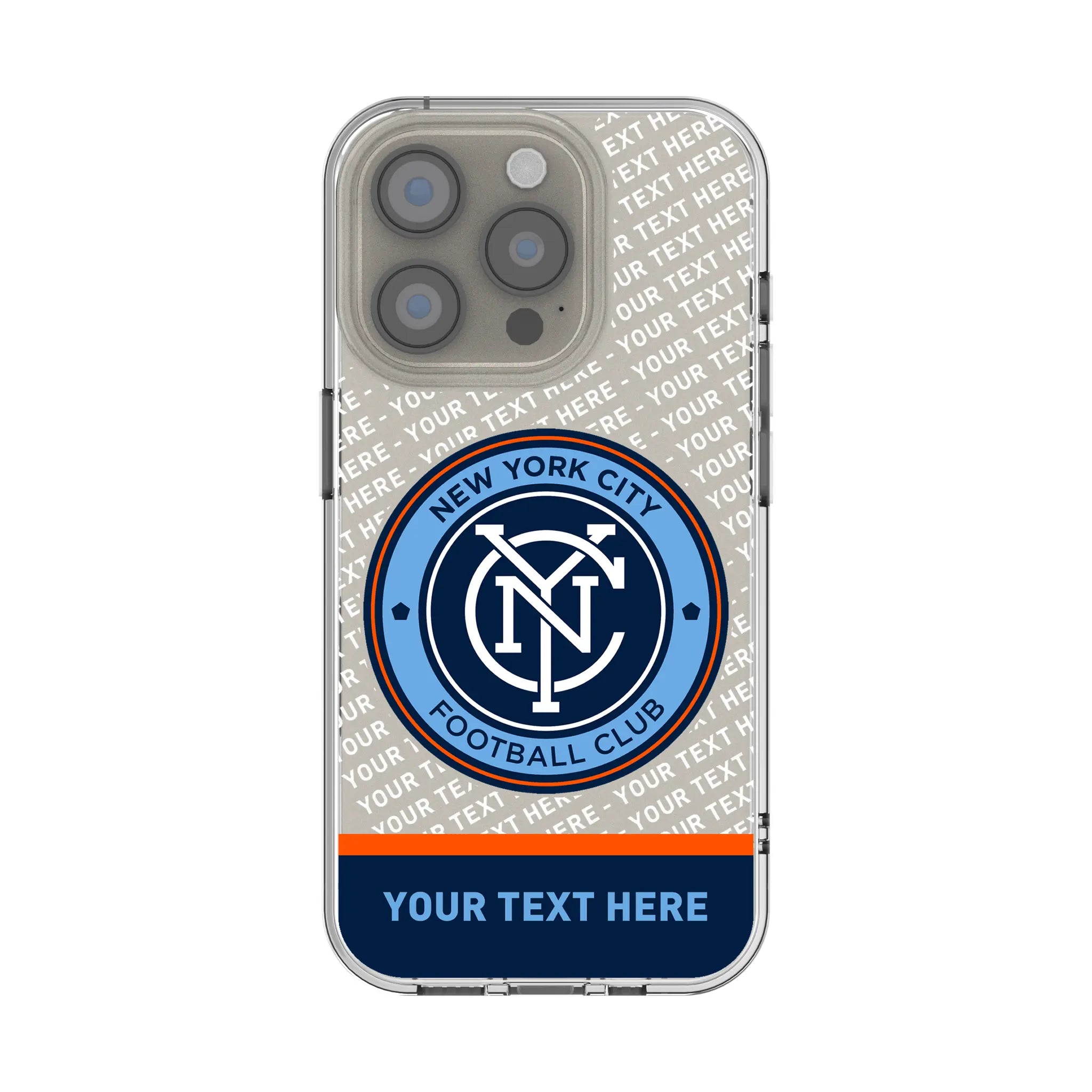 New York City FC Personalized EndZone Plus iPhone Clear Phone Case for Apple iPhone