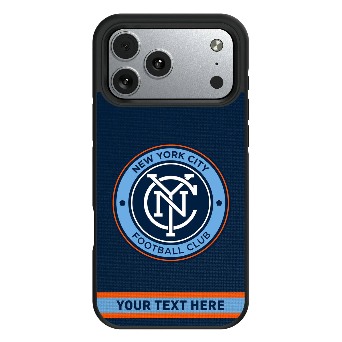 New York City FC Personalized Stripe iPhone Bump Phone Case for Apple iPhone#Device_iPhone 17 Pro Max