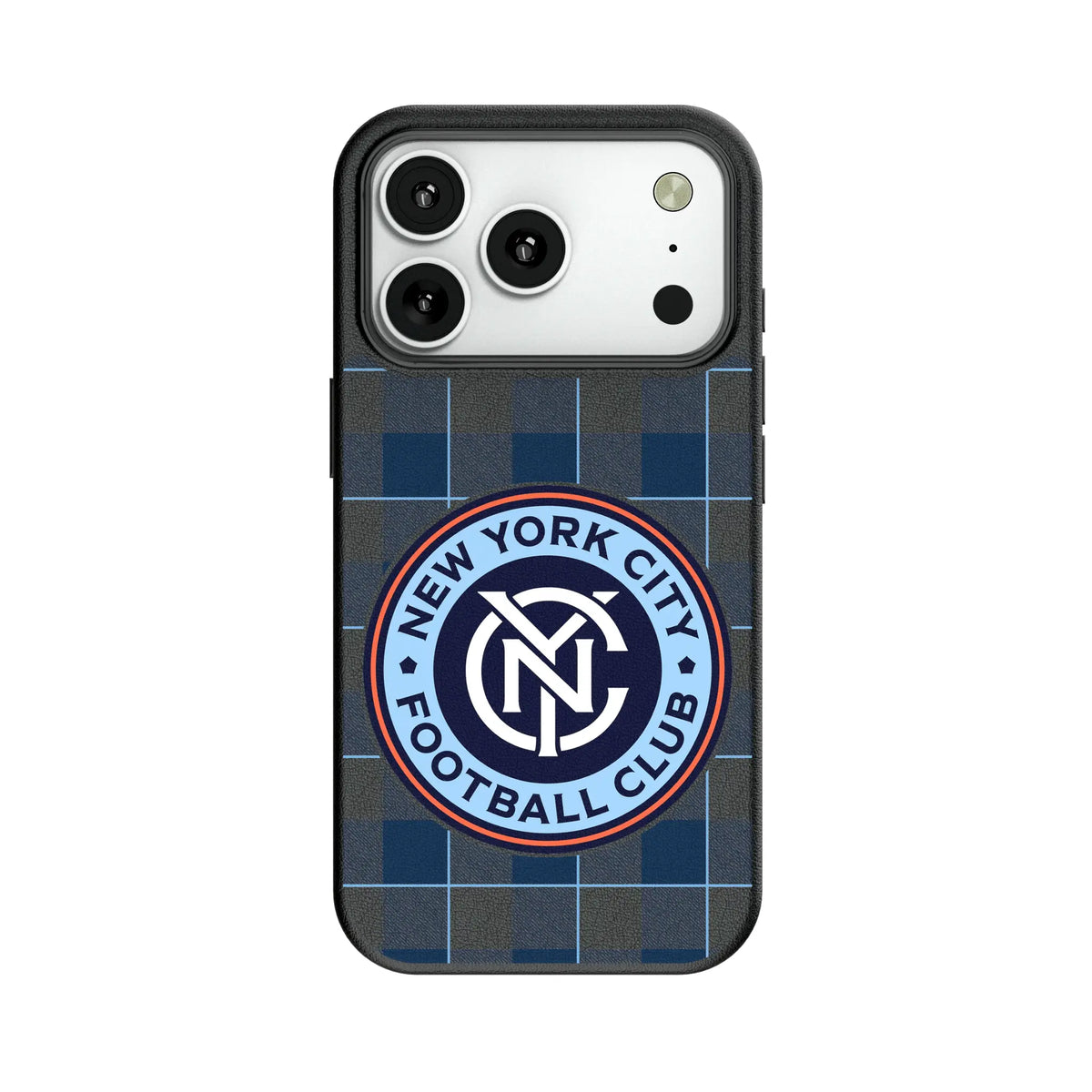 New York City FC Plaid MagSafe Compatible Phone Case for Apple iPhone