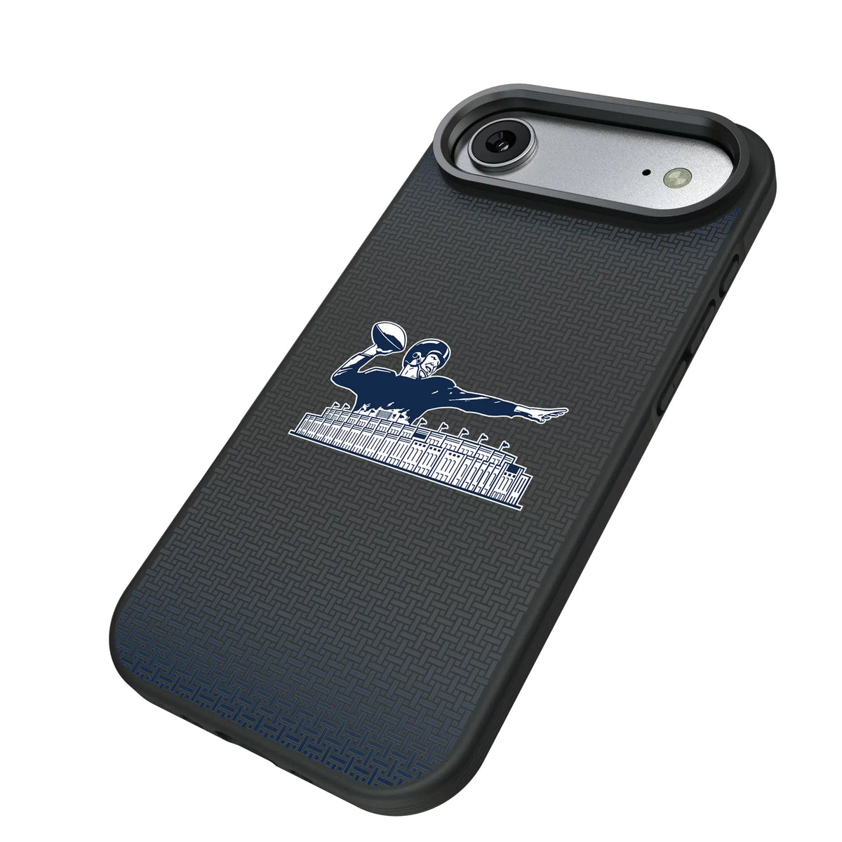 New York Giants 1960-1966 Historic Collection Linen iPhone Bump Phone Case for Apple iPhone - Isometric View#Device_iPhone Air