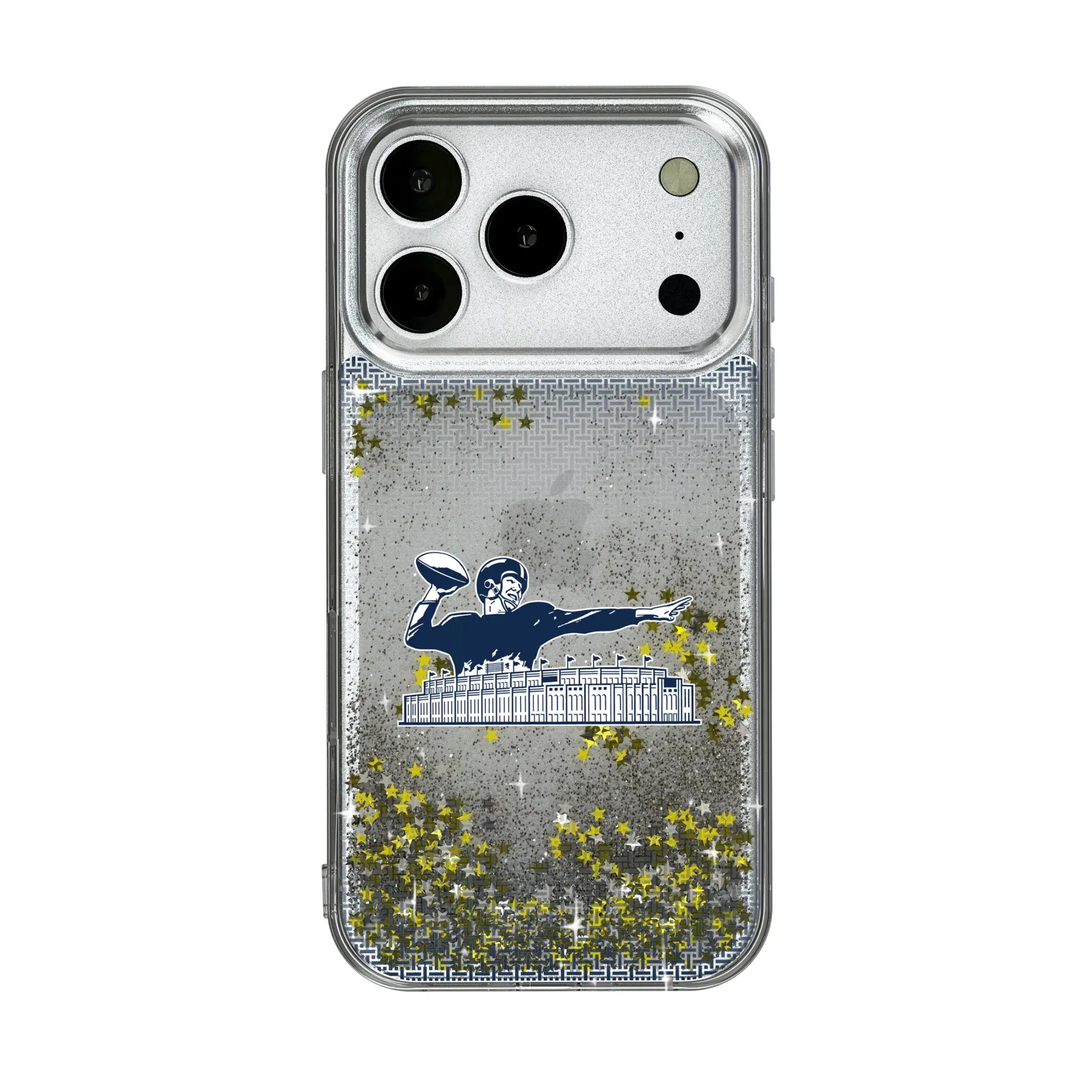 New York Giants 1960-1966 Historic Collection Linen iPhone Glitter Phone Case for Apple iPhone