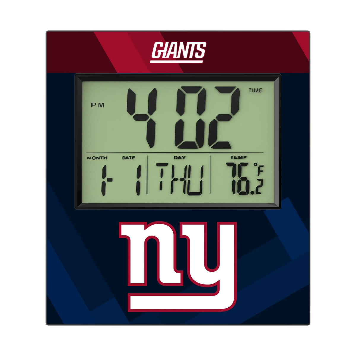 New York Giants Color Block Wall Clock