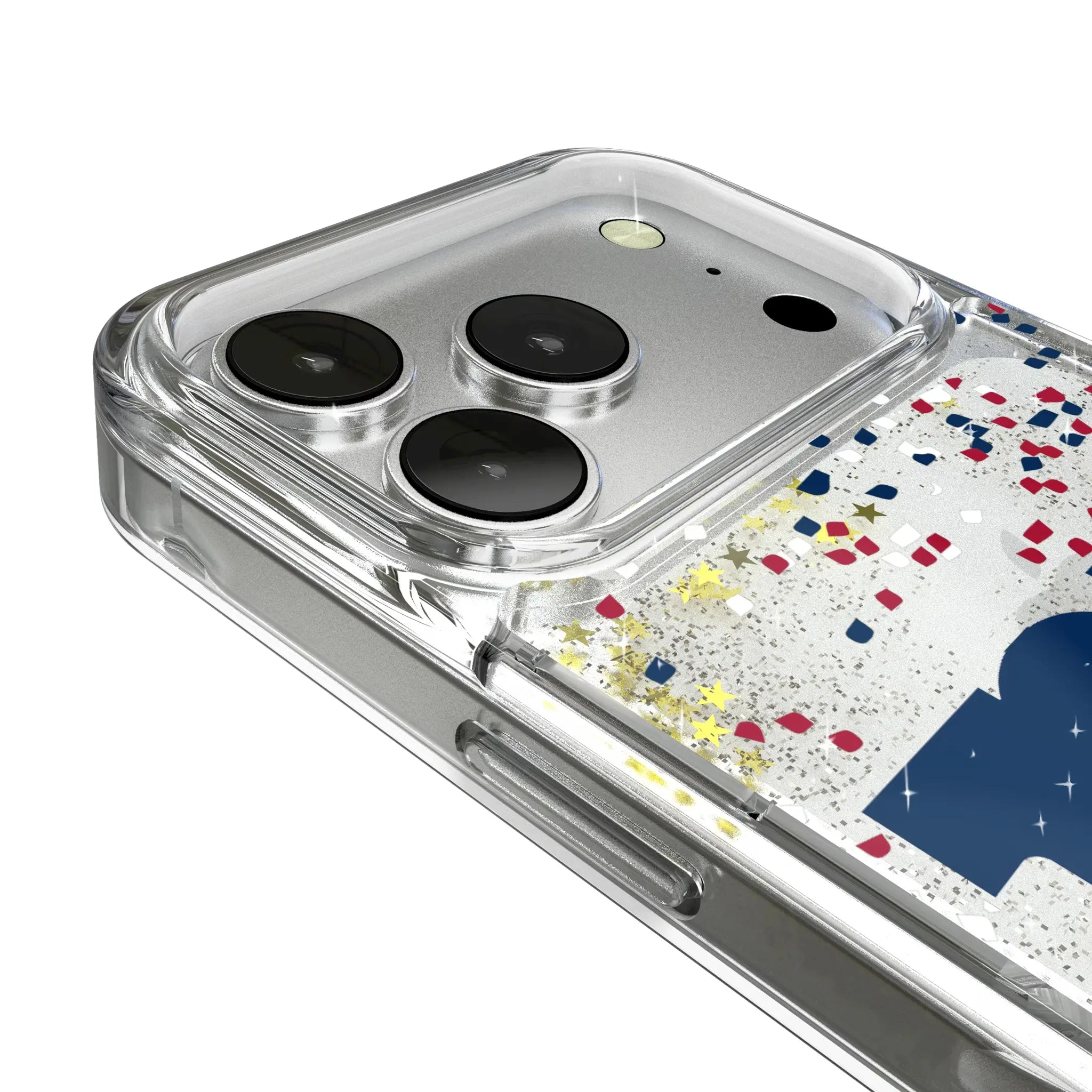 New York Giants Confetti iPhone Glitter Phone Case for Apple iPhone - Detail
