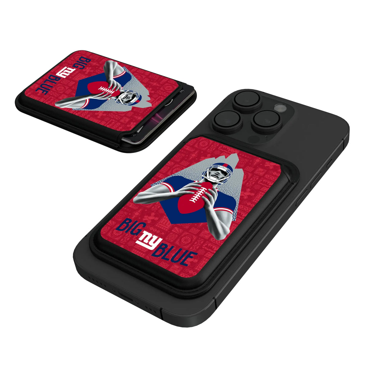 New York Giants Deco Black Magnetic Credit Card Wallet