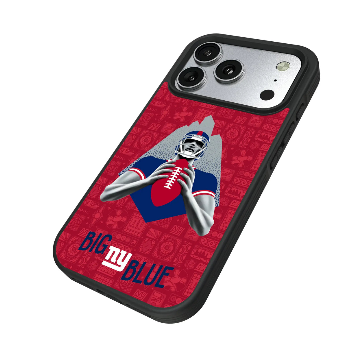 New York Giants Deco iPhone Bump Phone Case for Apple iPhone - Isometric View#Device_iPhone 17 Pro