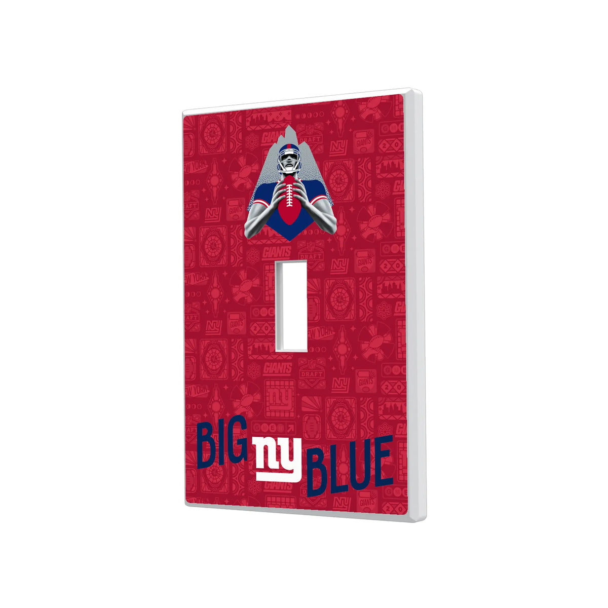 New York Giants Deco Hidden-Screw Light Switch Plate#Style_Single Toggle