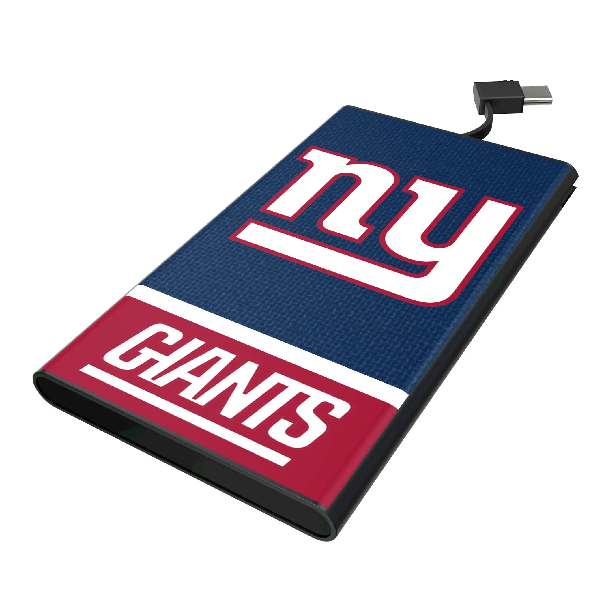 New York Giants Endzone Solid 5000mAh Flat Power Bank