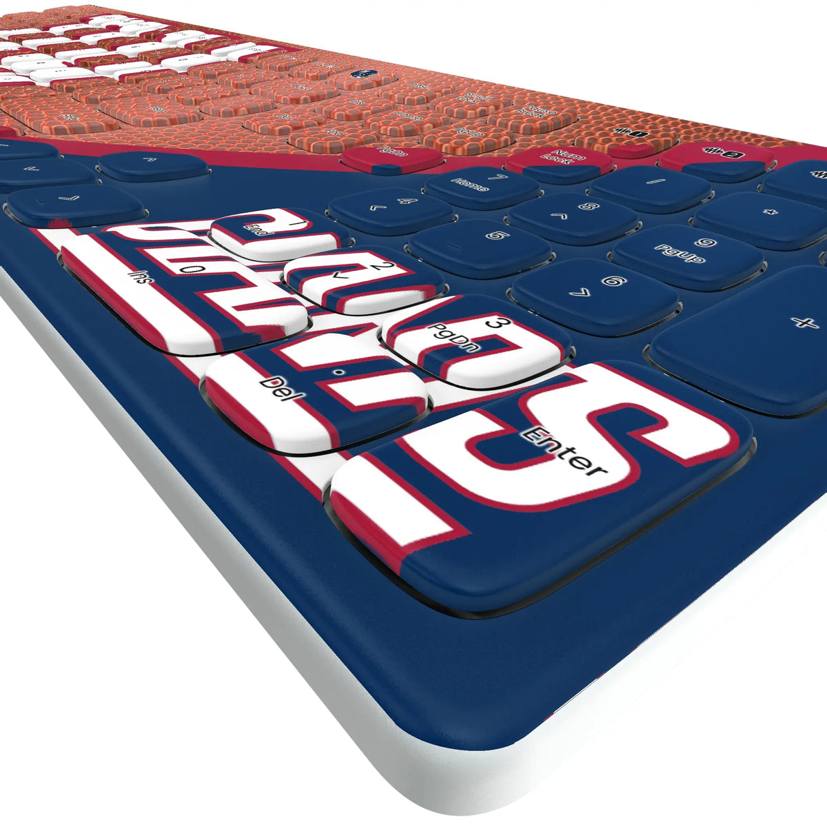 New York Giants Football KKB605 Curved Wireless Keyboard - Detail