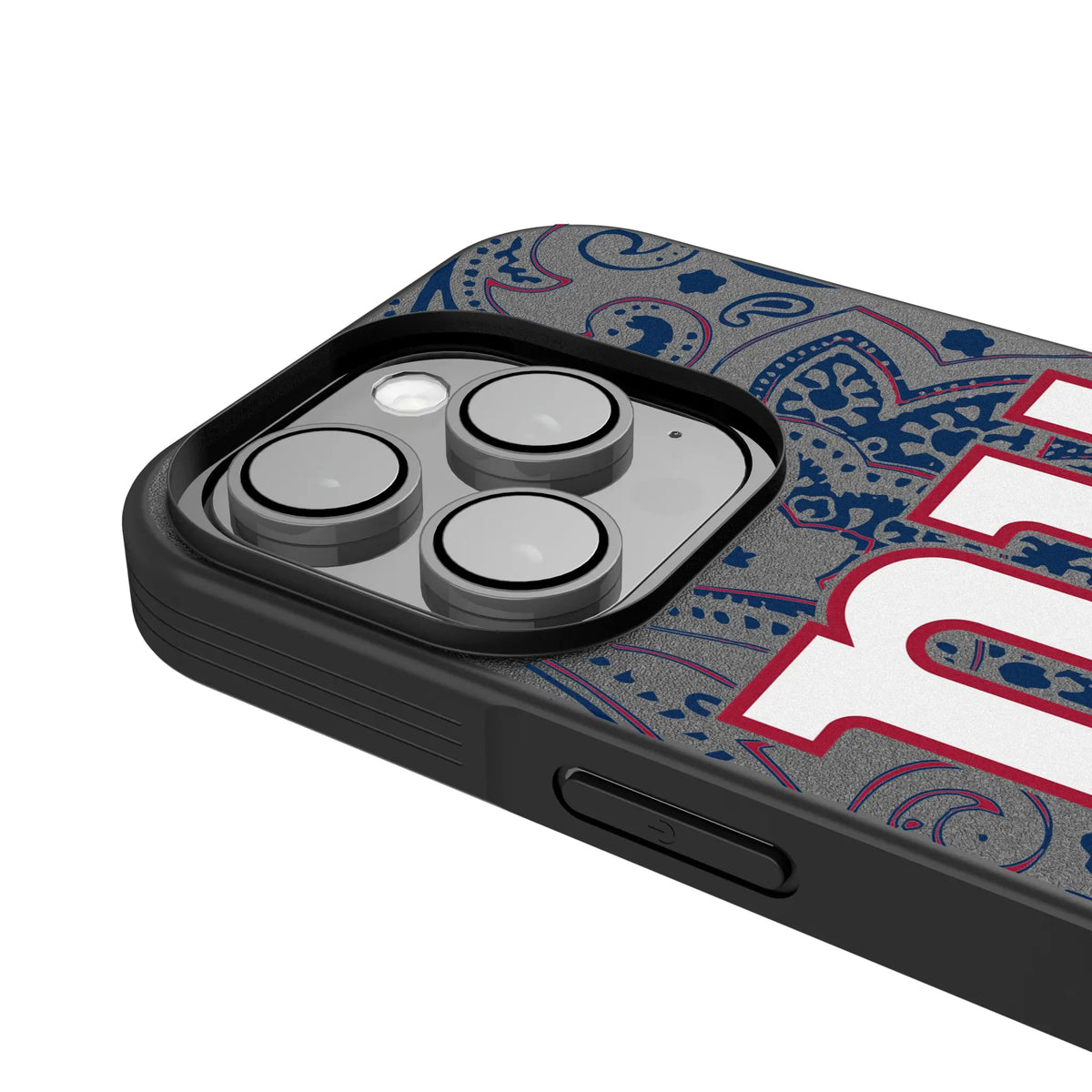 New York Giants Paisley iPhone Bump Phone Case for Apple iPhone - Detail